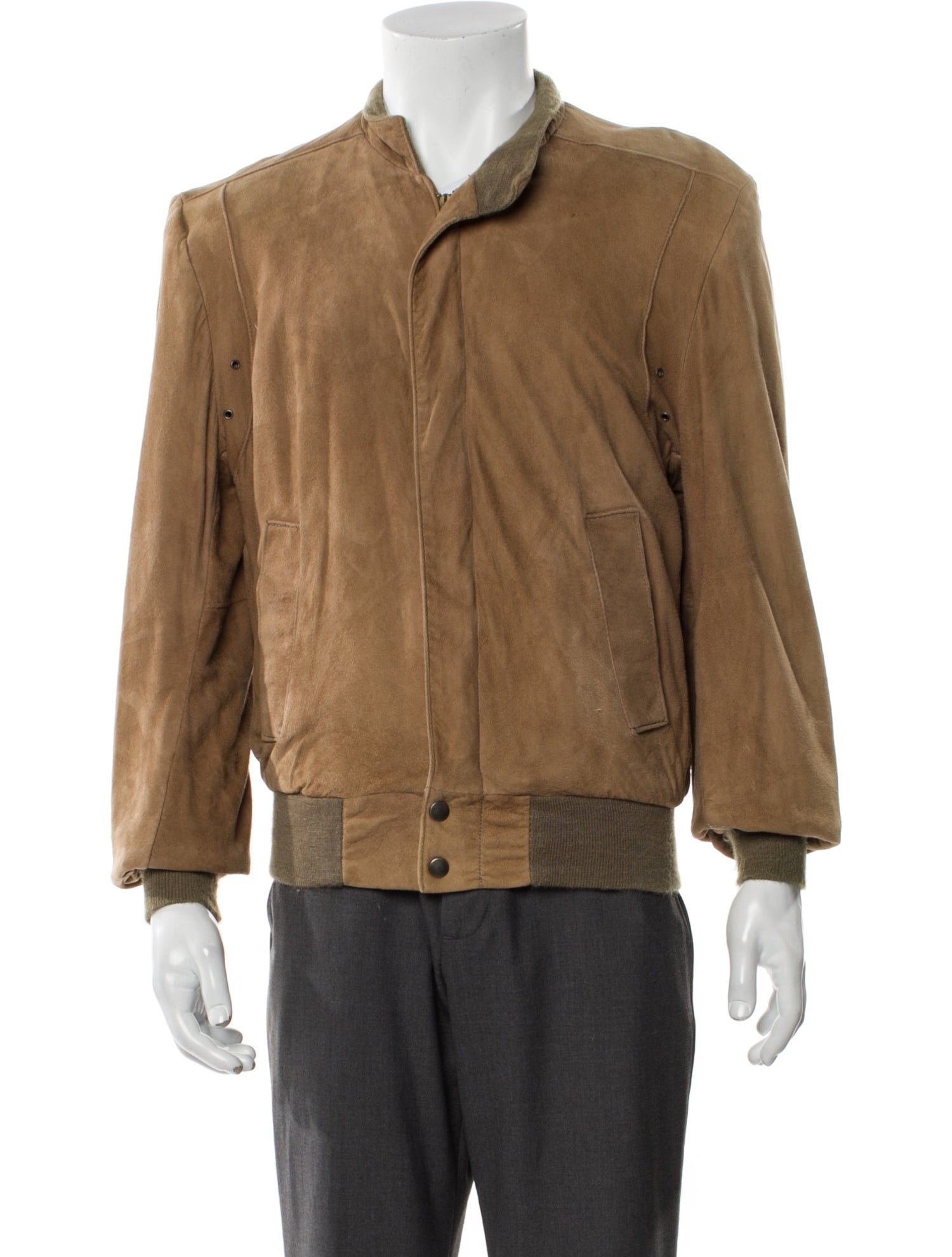 Saks Fifth Avenue Suede Bomber Jacket