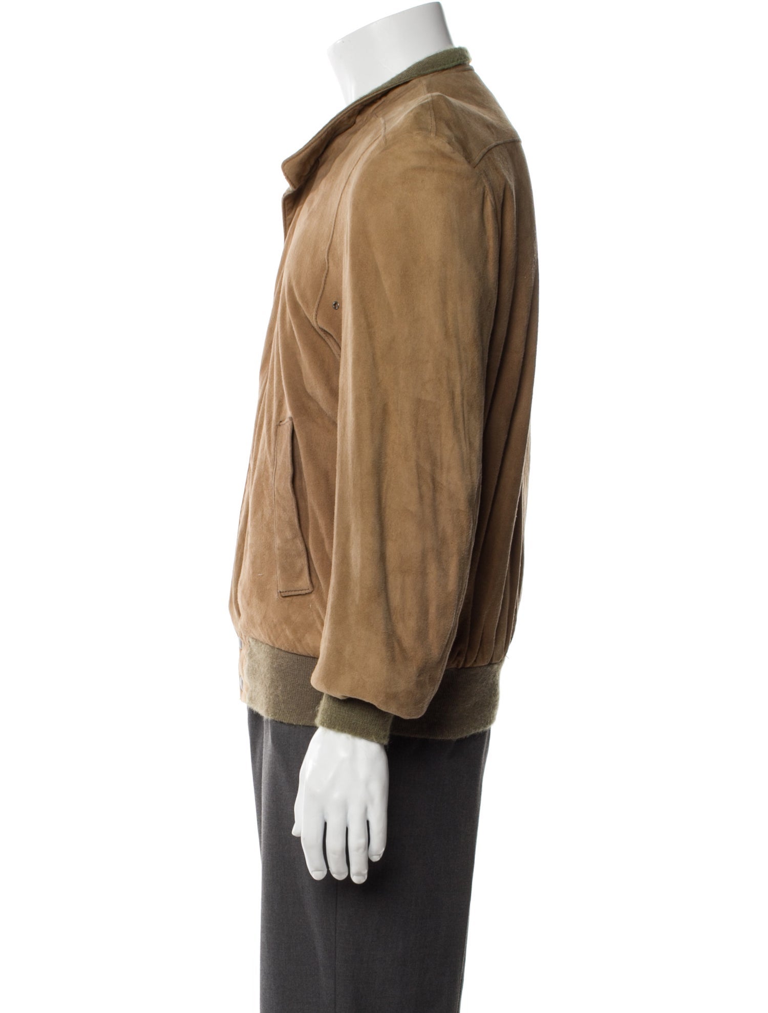Saks Fifth Avenue Suede Bomber Jacket