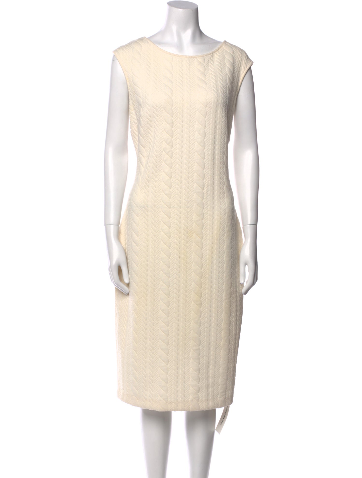 Saks Fifth Avenue Bateau Neckline Midi Length Dress