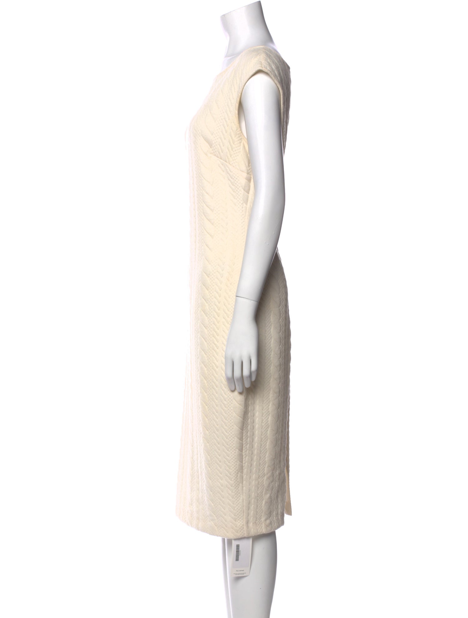 Saks Fifth Avenue Bateau Neckline Midi Length Dress