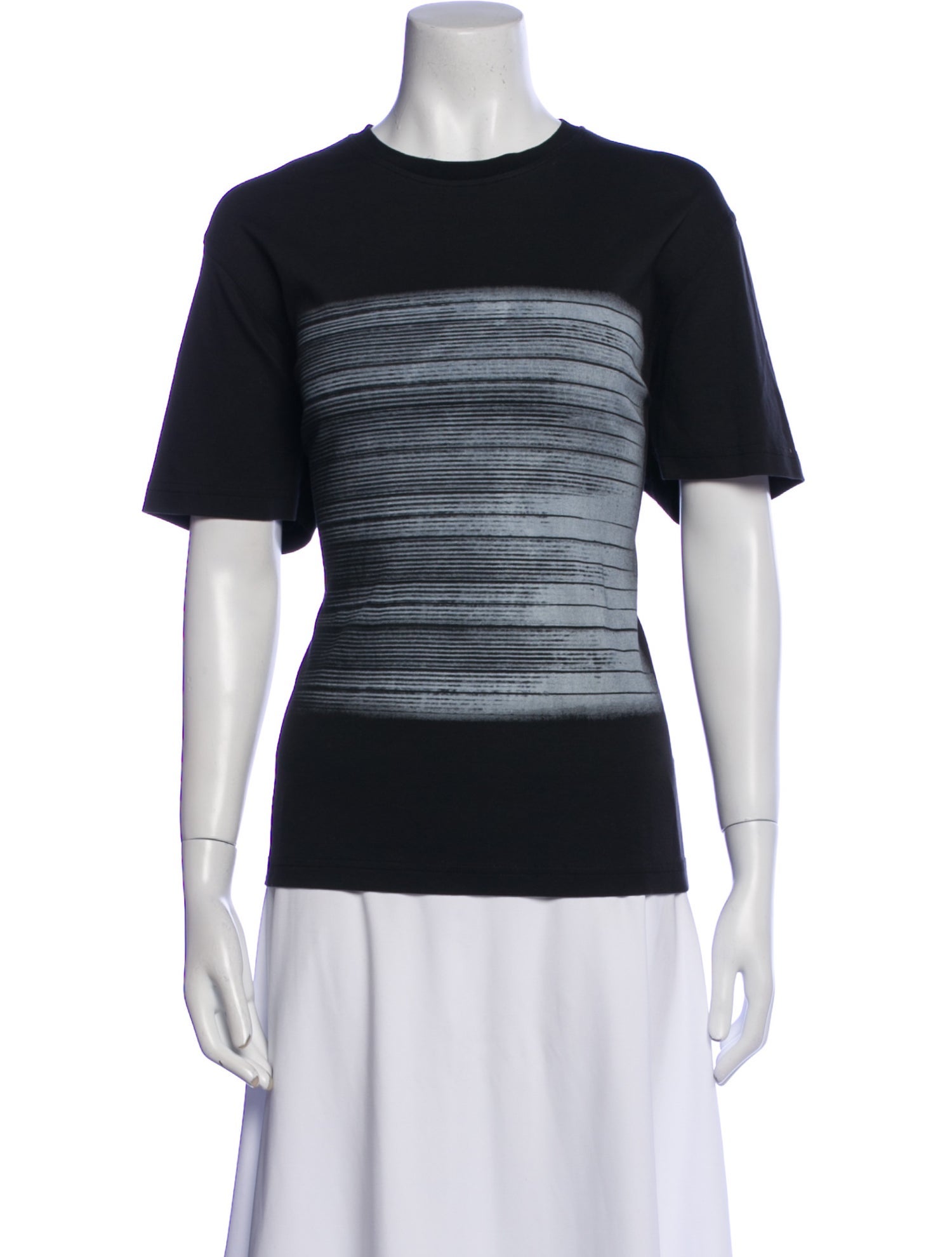 Saks Fifth Avenue Striped Crew Neck T-Shirt
