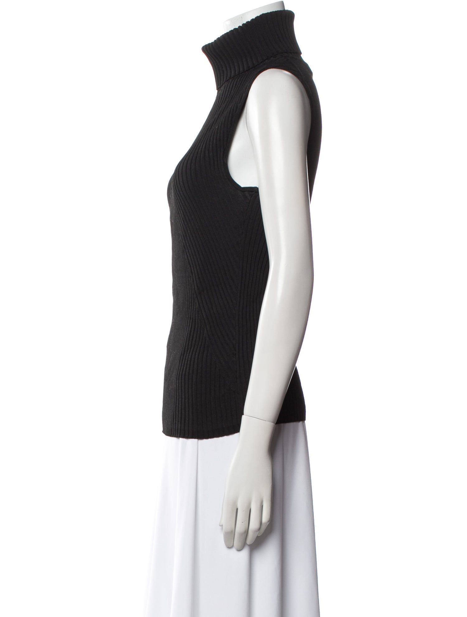 Saks Fifth Avenue Turtleneck Sleeveless Top