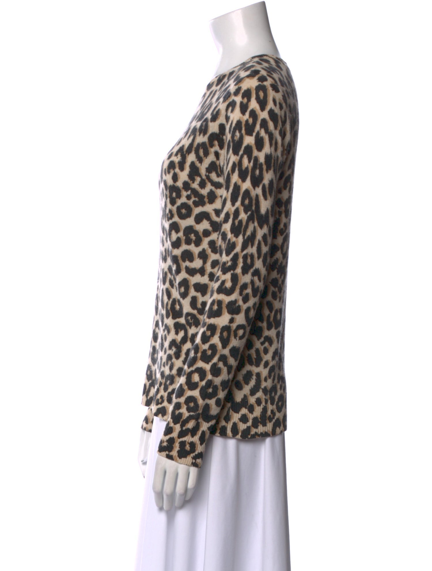 Saks Fifth Avenue Cashmere Animal Print Sweater