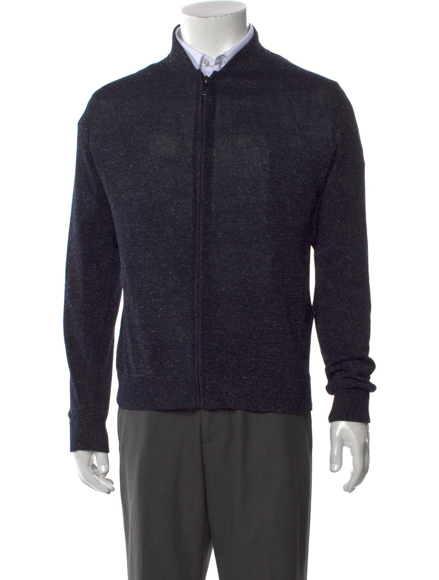 Saks Fifth Avenue Mock Neck Long Sleeve Cardigan