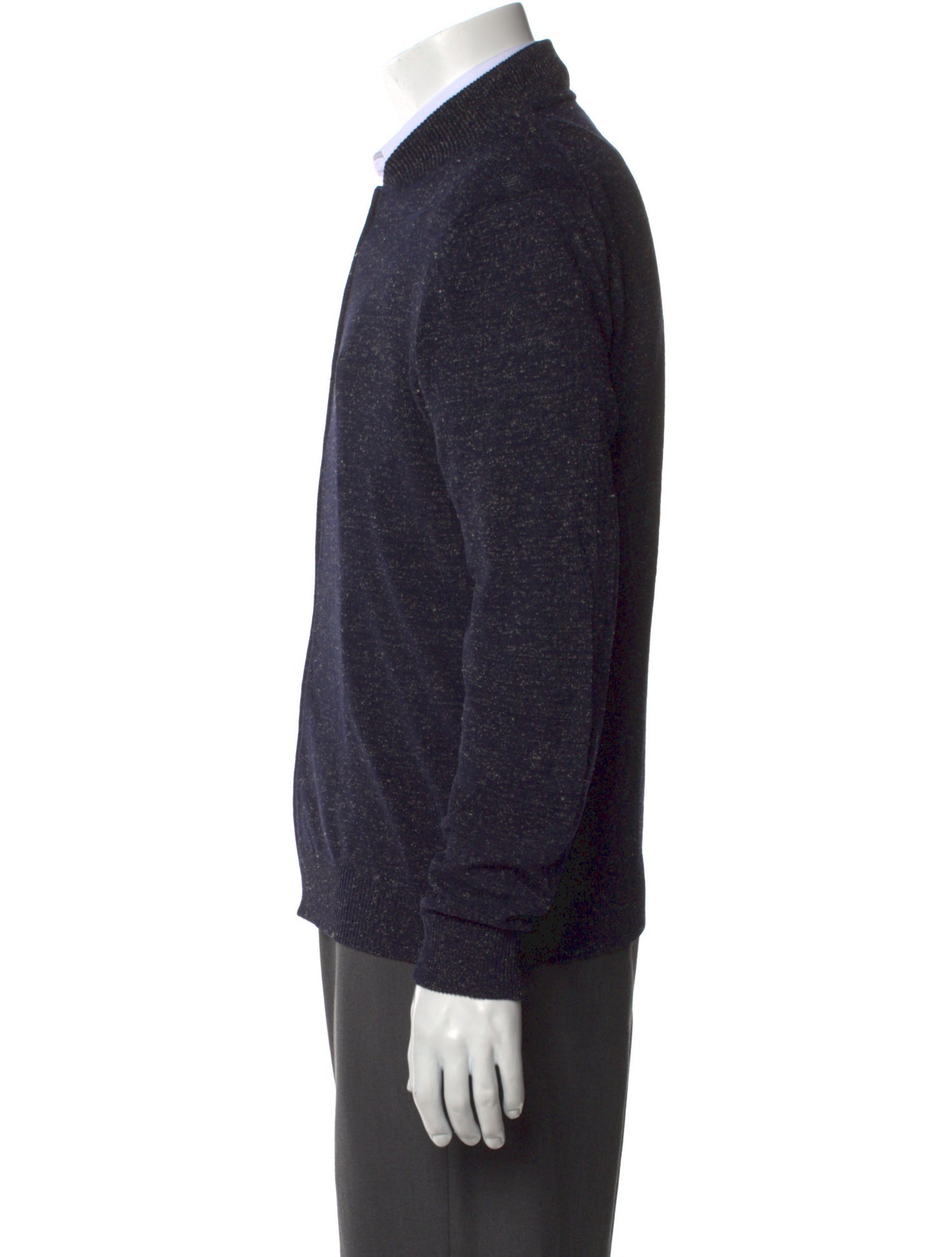 Saks Fifth Avenue Mock Neck Long Sleeve Cardigan