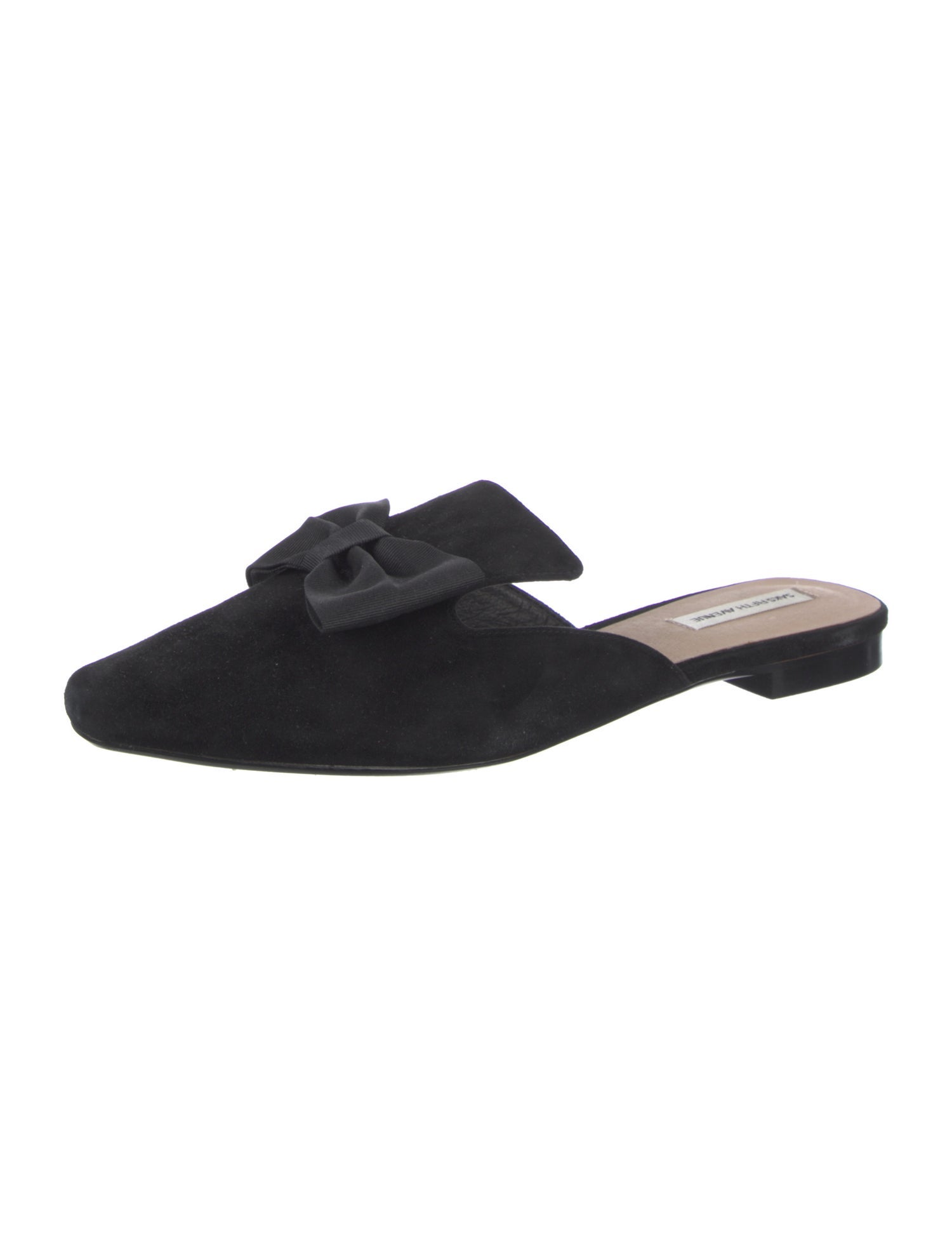 Saks Fifth Avenue Suede Bow Accents Mules