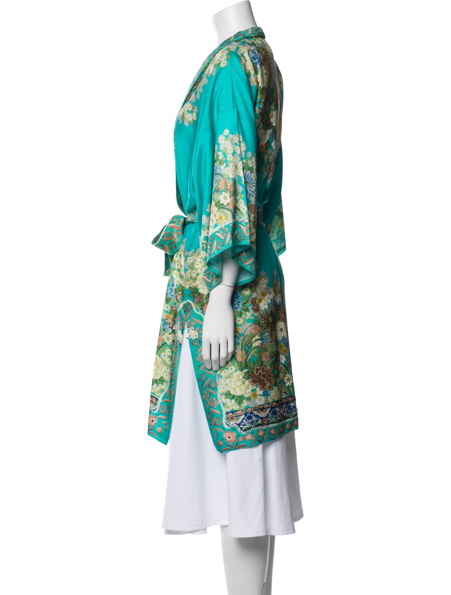 Saks Fifth Avenue Silk Printed Robe