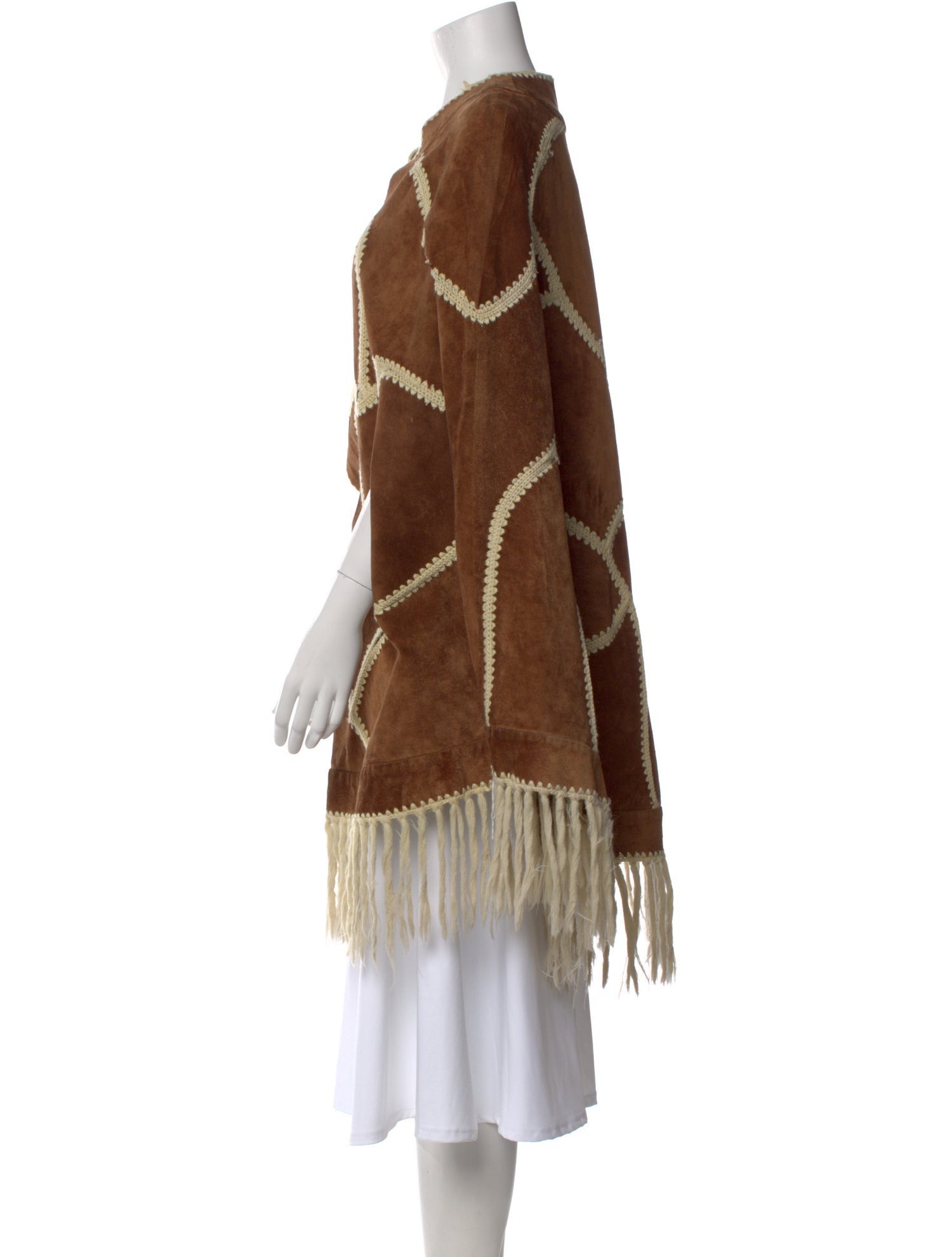 Saks Fifth Avenue Leather Striped Sweater