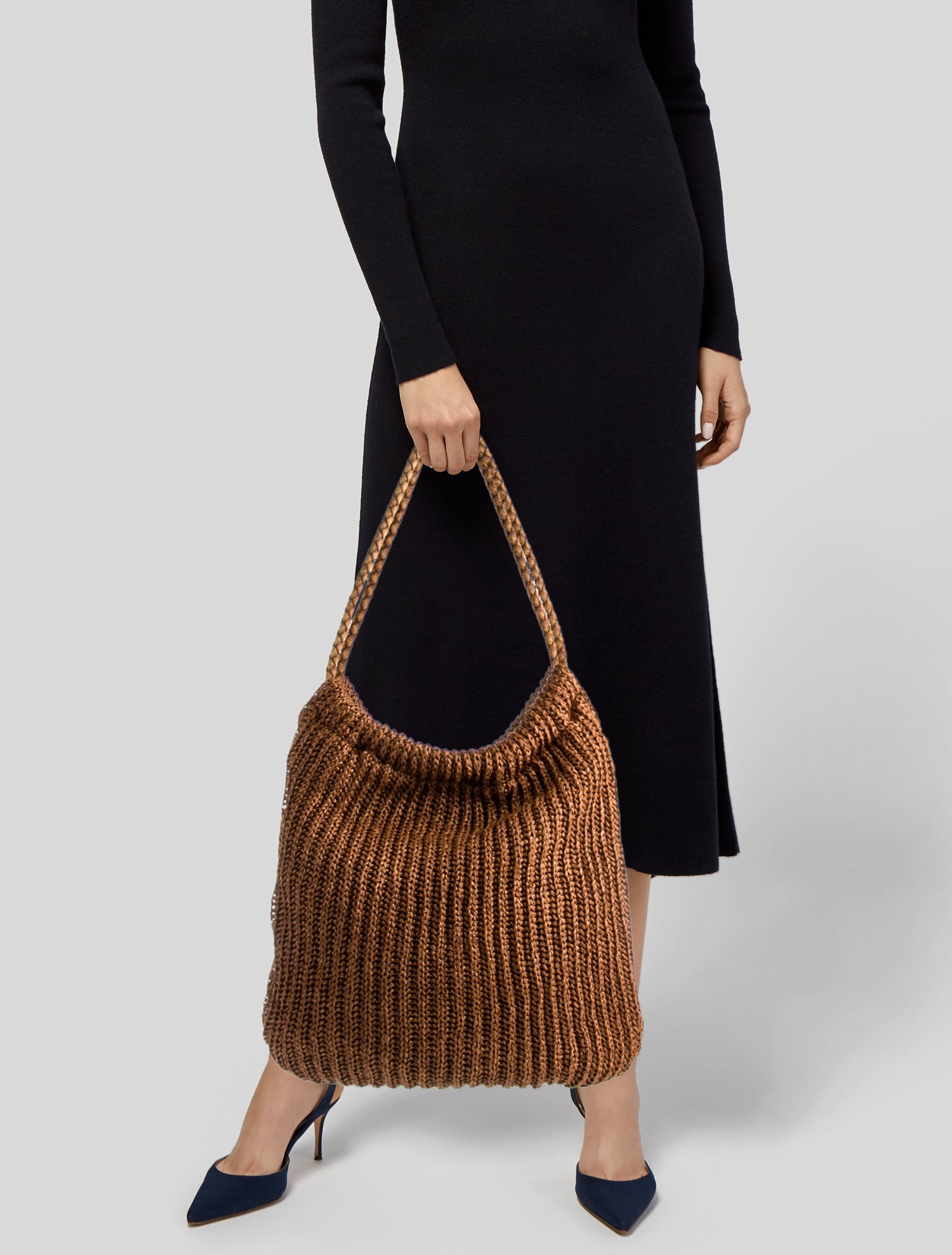 Saks Fifth Avenue Straw Hobo