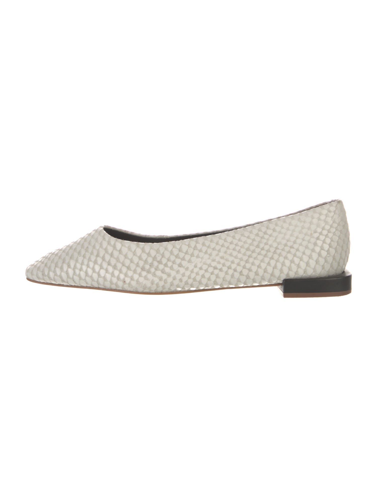 Saks Fifth Avenue Suede Animal Print Ballet Flats
