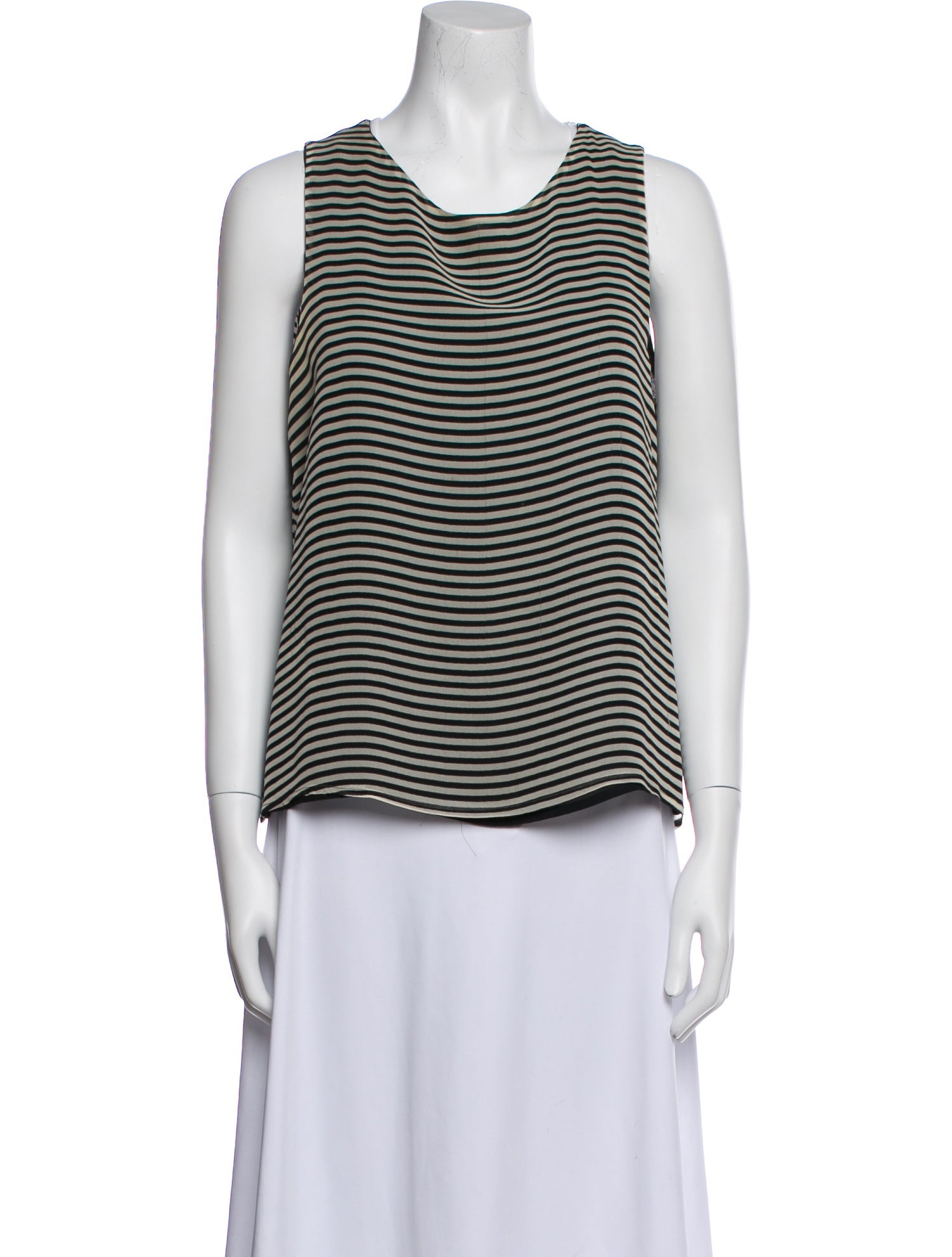 Saks Fifth Avenue Silk Striped Top