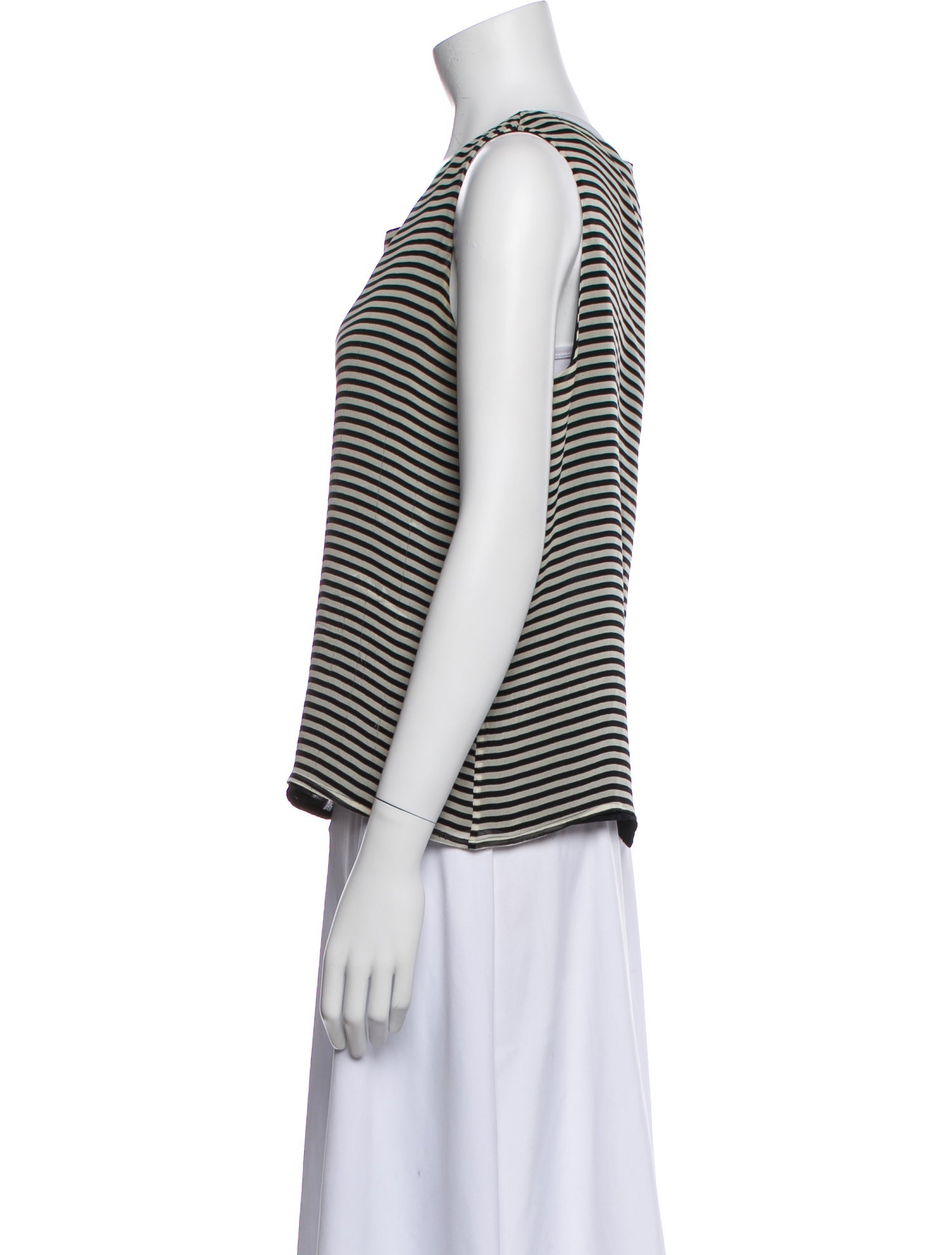 Saks Fifth Avenue Silk Striped Top