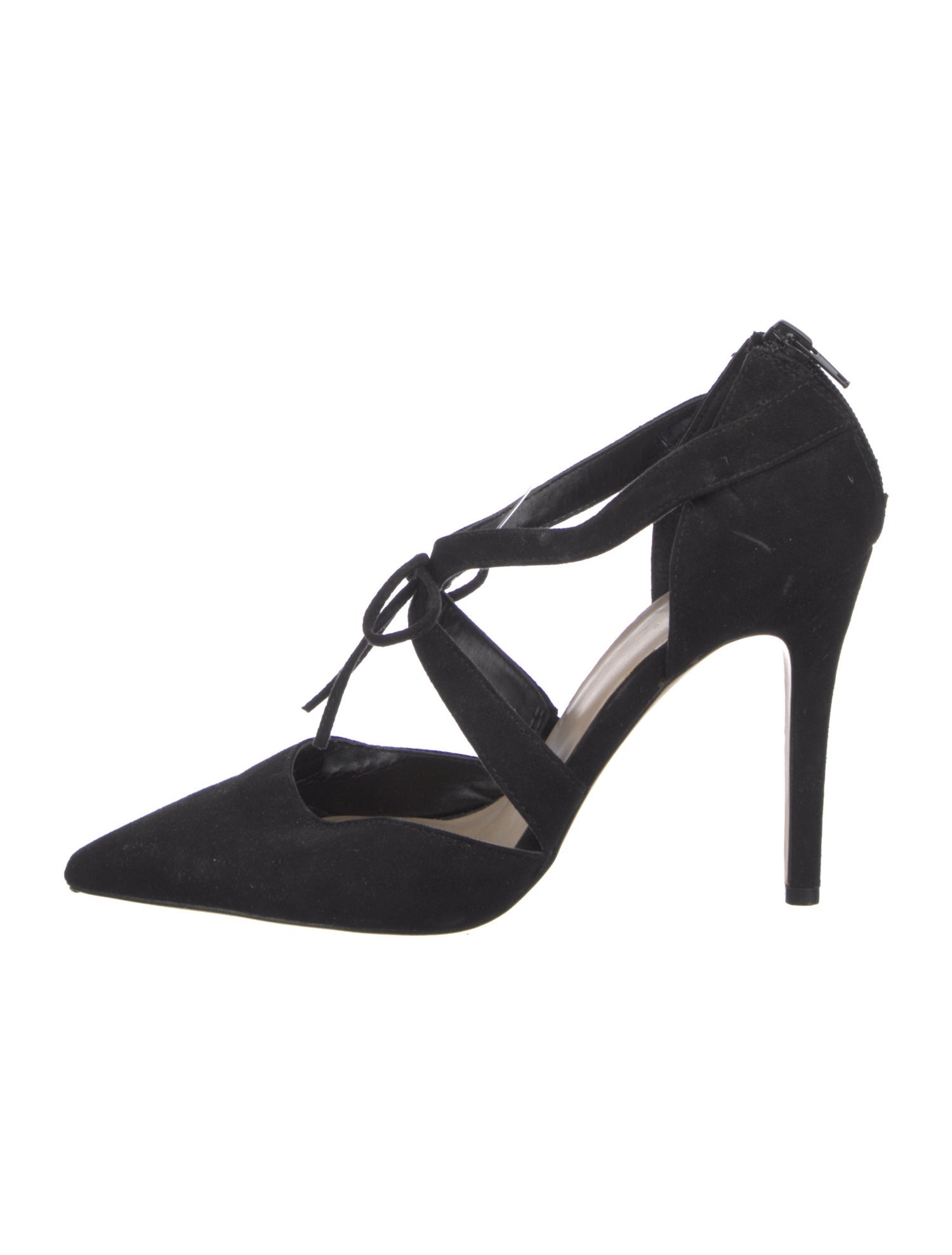 Saks Fifth Avenue Suede T-Strap Pumps
