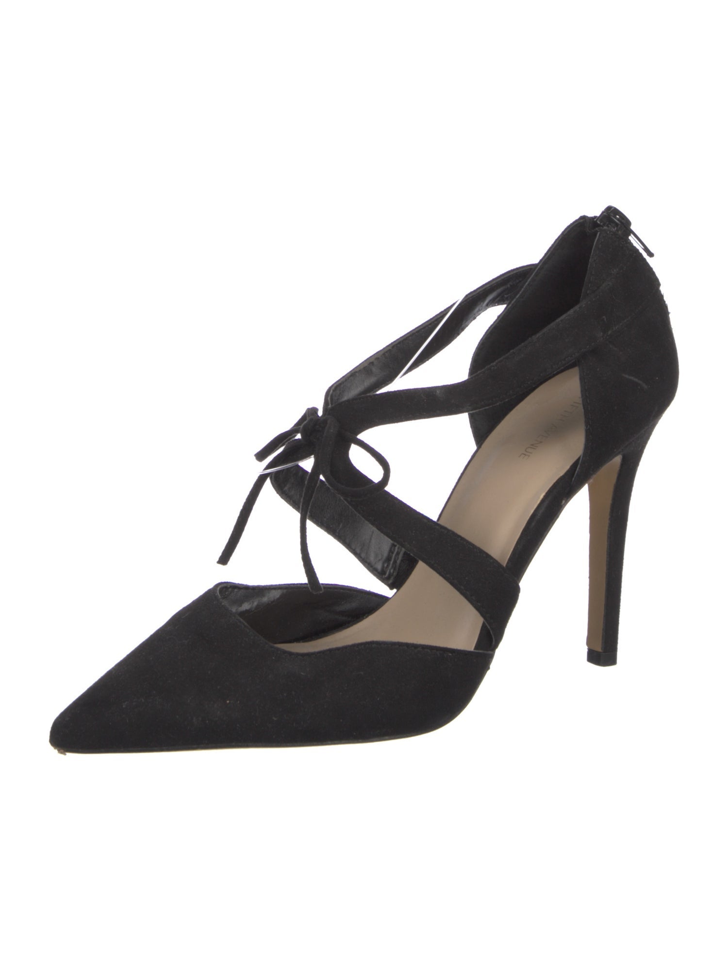 Saks Fifth Avenue Suede T-Strap Pumps