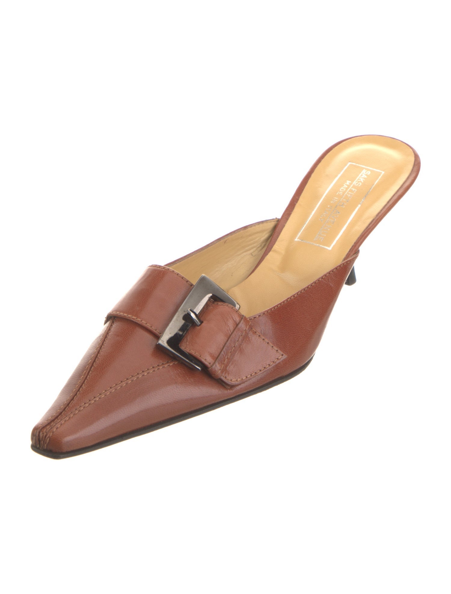 Saks Fifth Avenue Leather Mules
