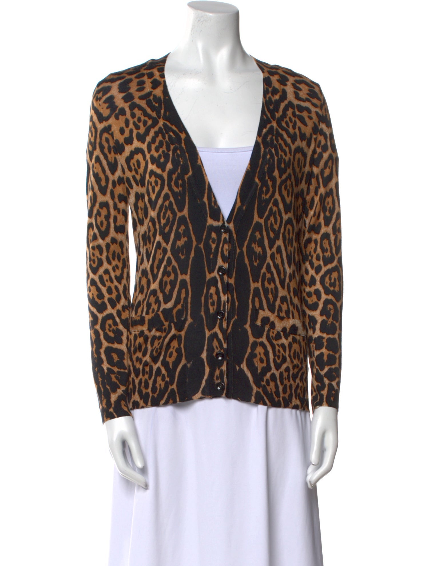 Saks Fifth Avenue Cashmere Animal Print Sweater