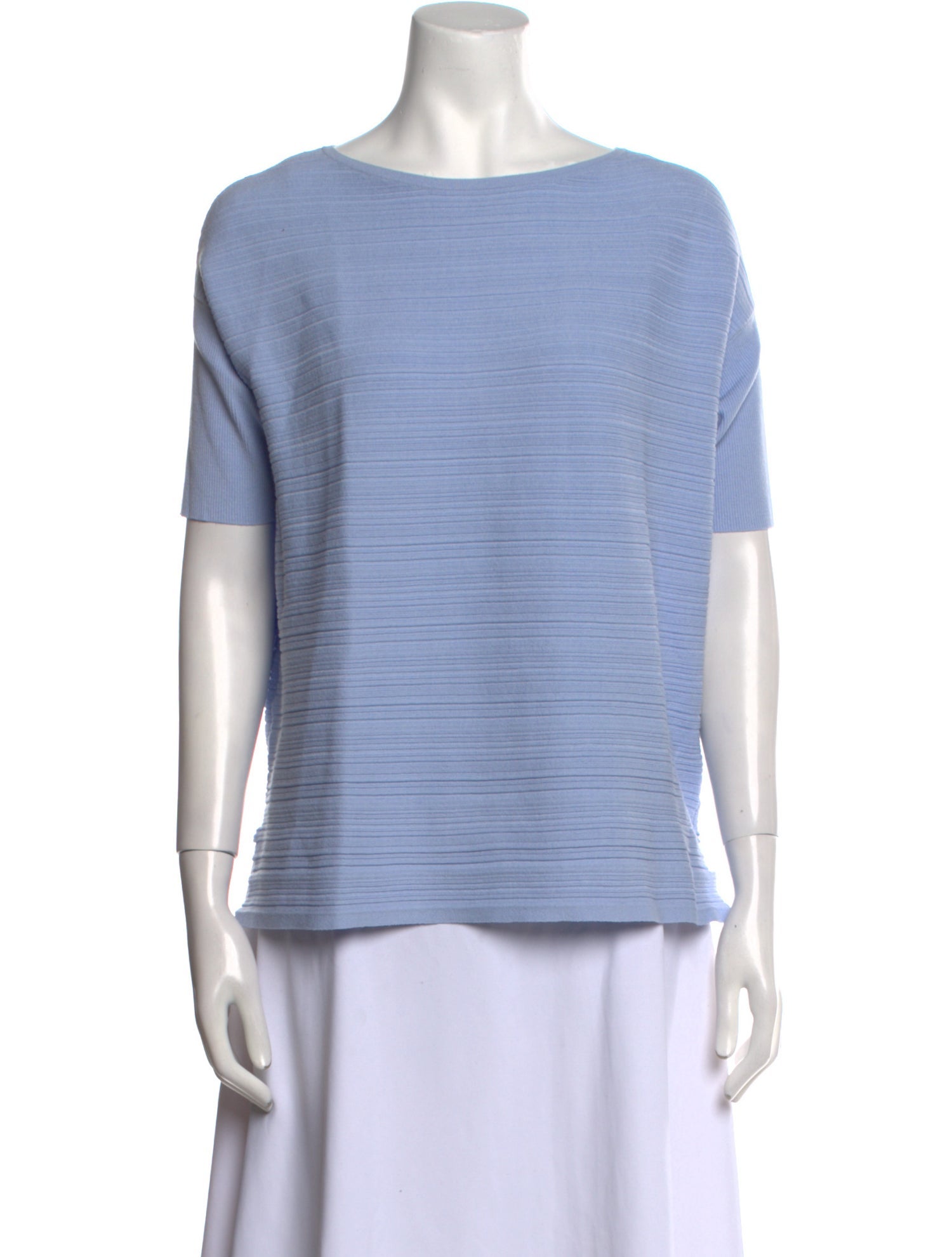 Saks Fifth Avenue Bateau Neckline Short Sleeve T-Shirt