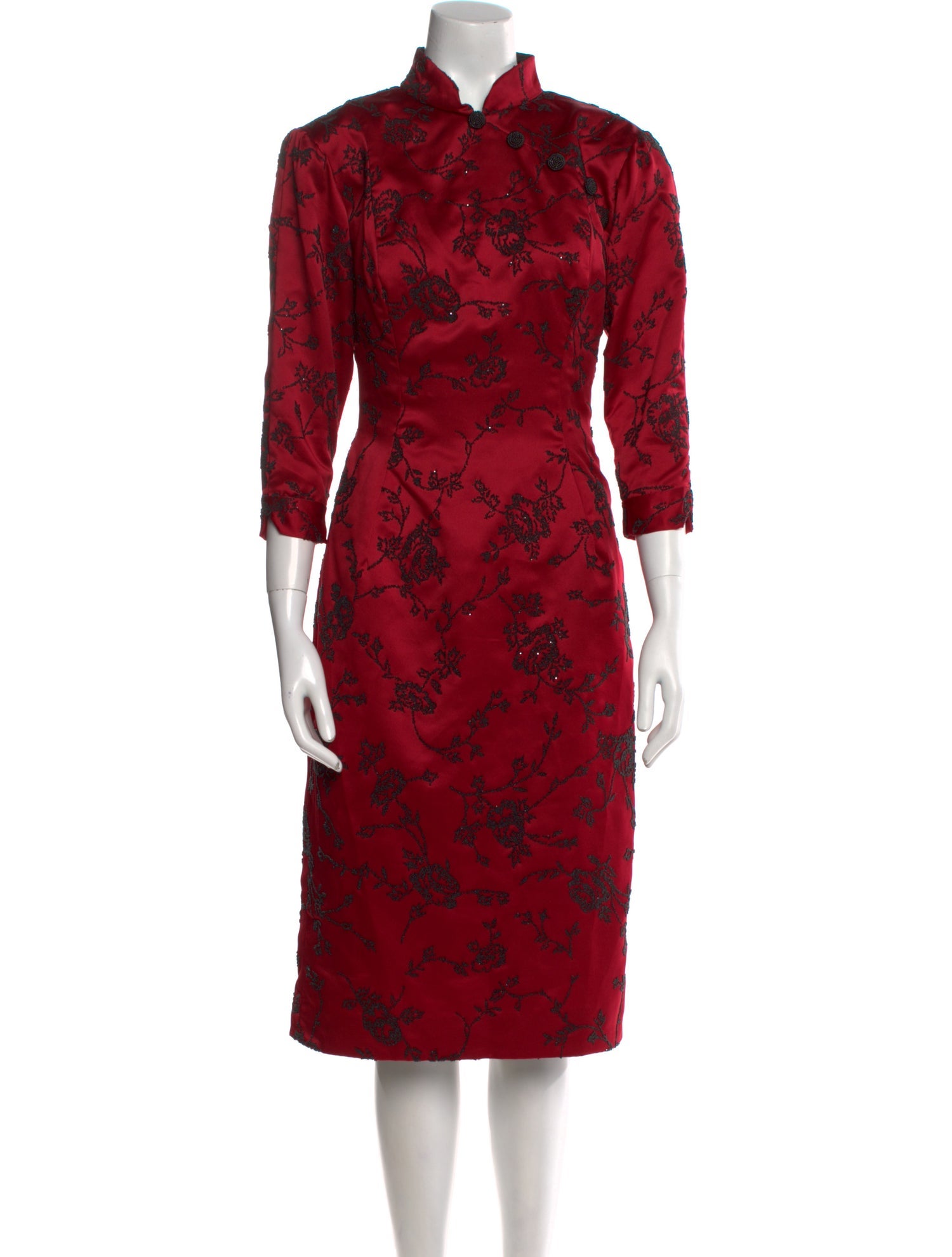 Saks Fifth Avenue Floral Print Midi Length Dress