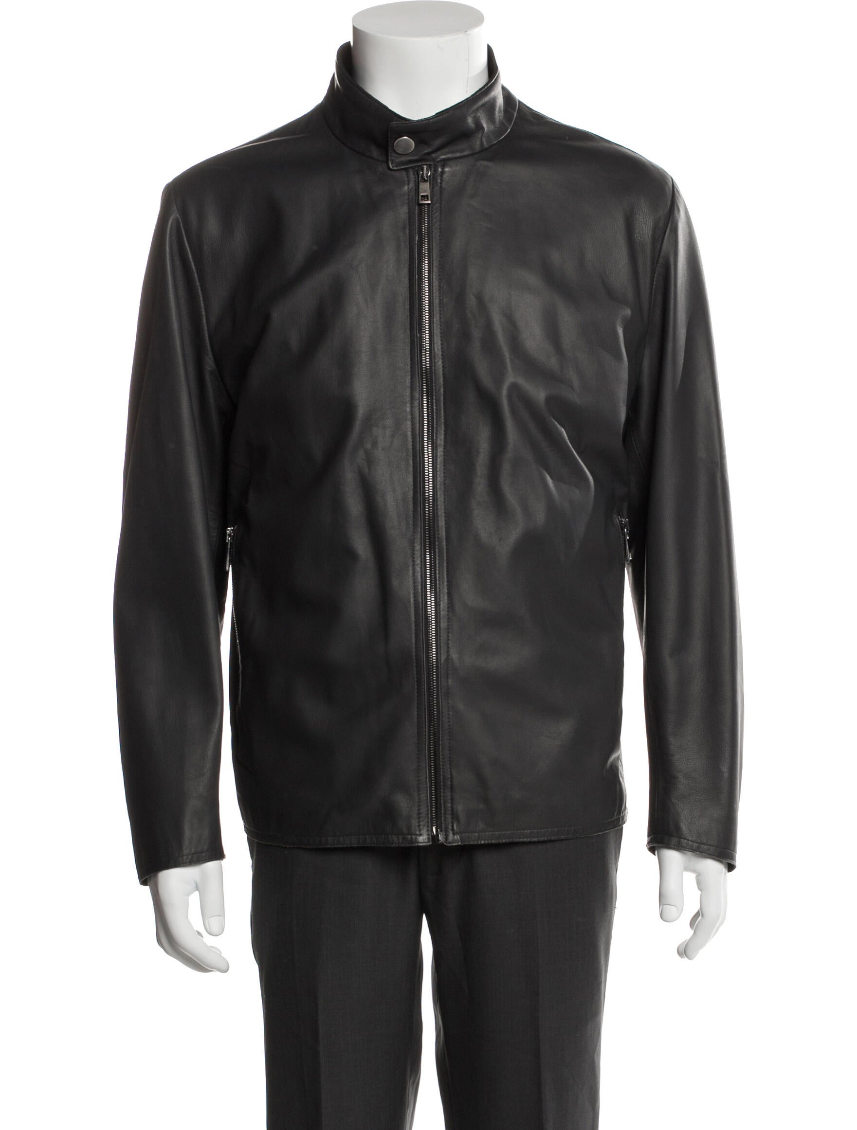 Saks Fifth Avenue Leather Moto Jacket