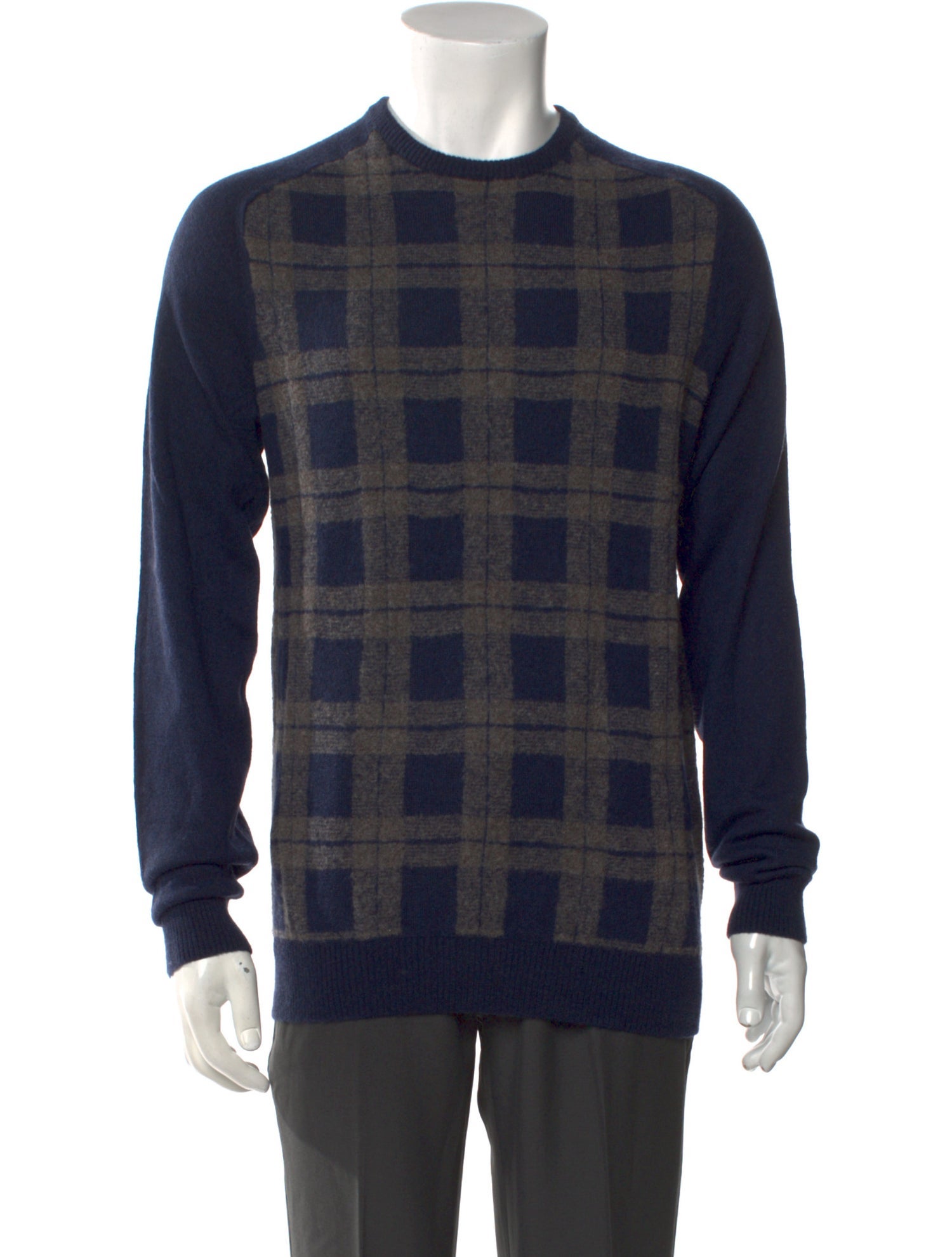 Saks Fifth Avenue Wool Plaid Print Pullover