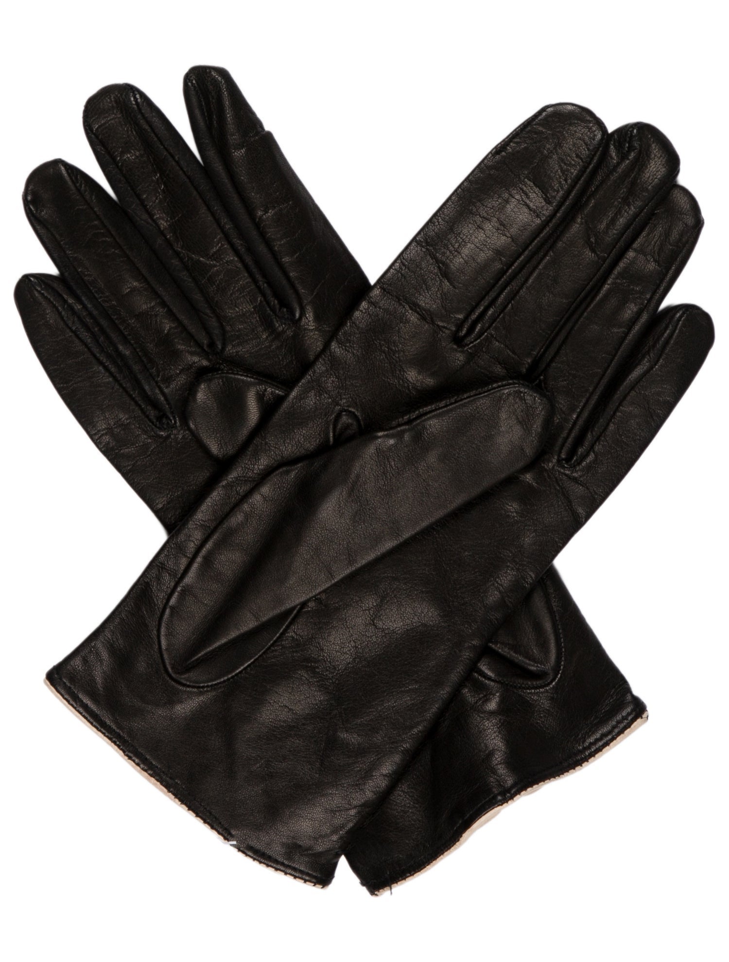 Saks Fifth Avenue Leather Embroidered Gloves