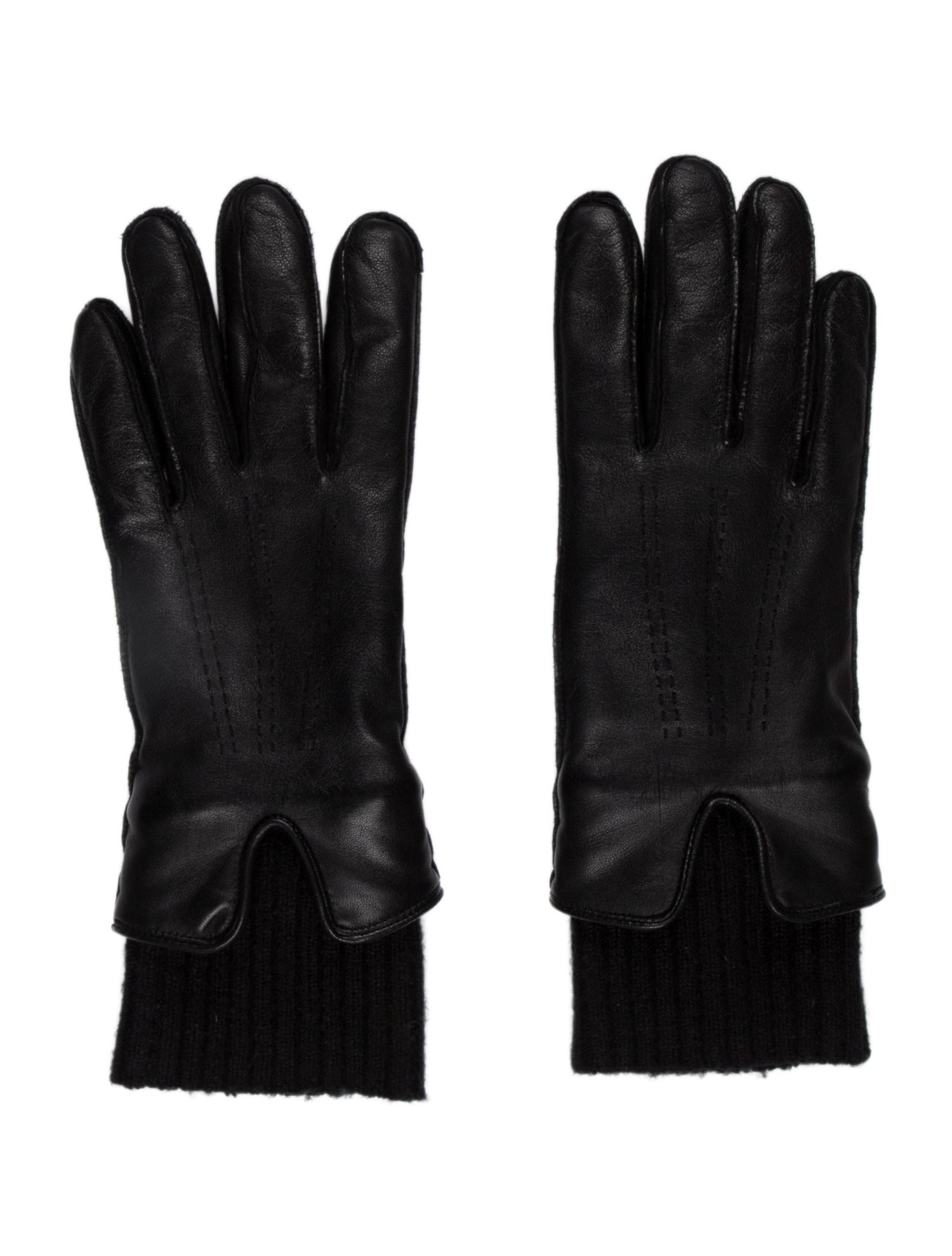Saks Fifth Avenue Solid Leather Gloves