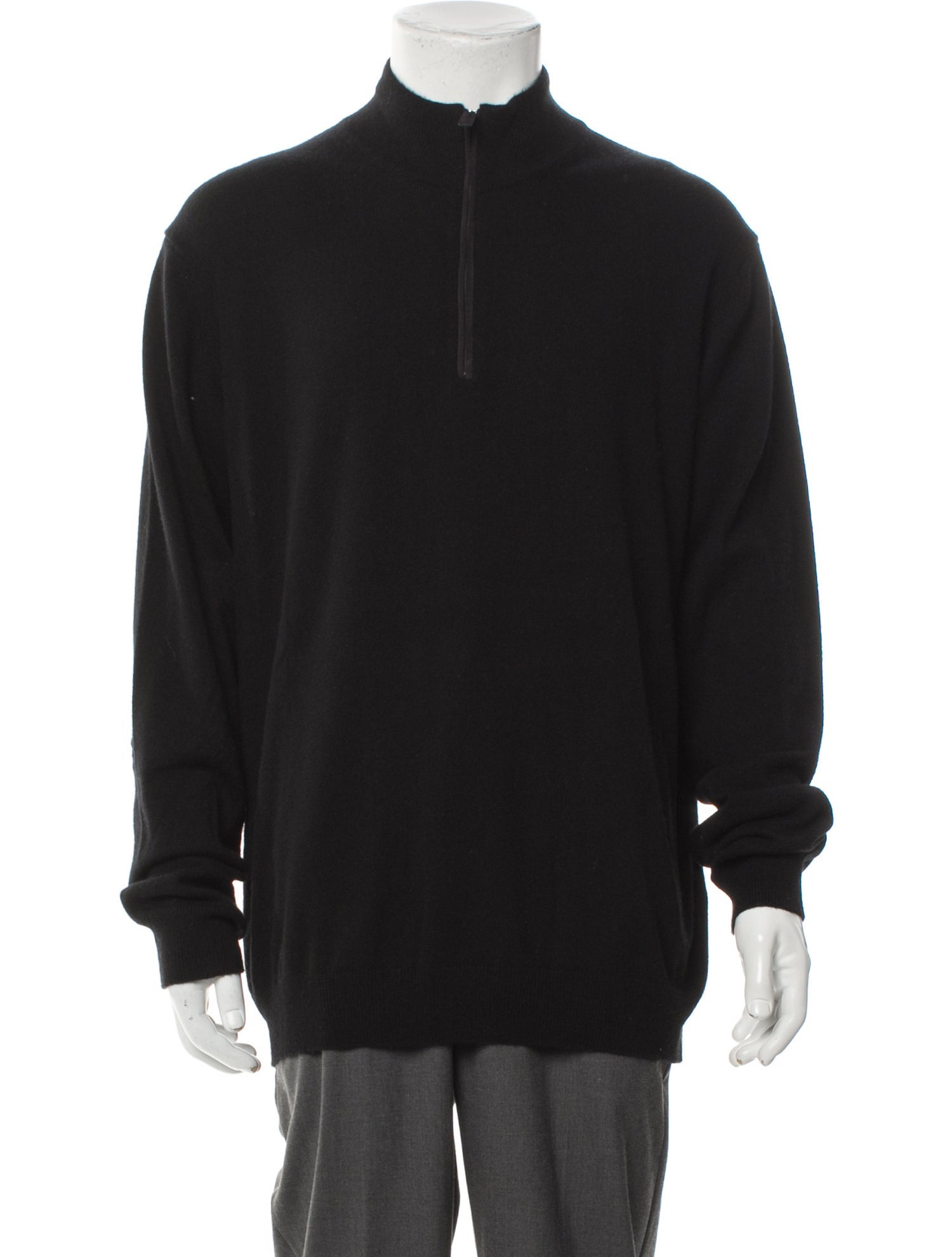 Saks Fifth Avenue Cashmere Mock Neck Polo Sweater