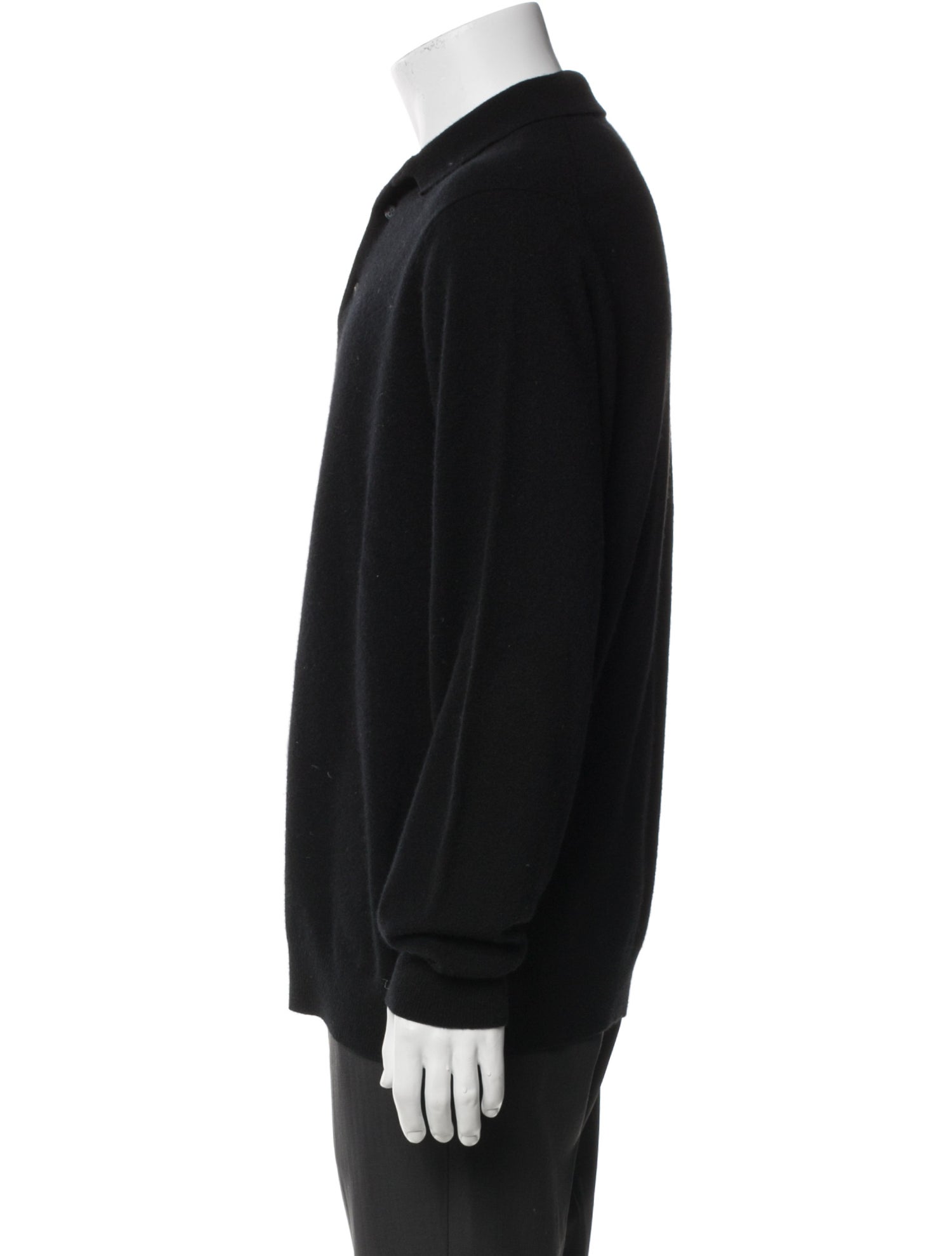 Saks Fifth Avenue Cashmere Mock Neck Polo Sweater