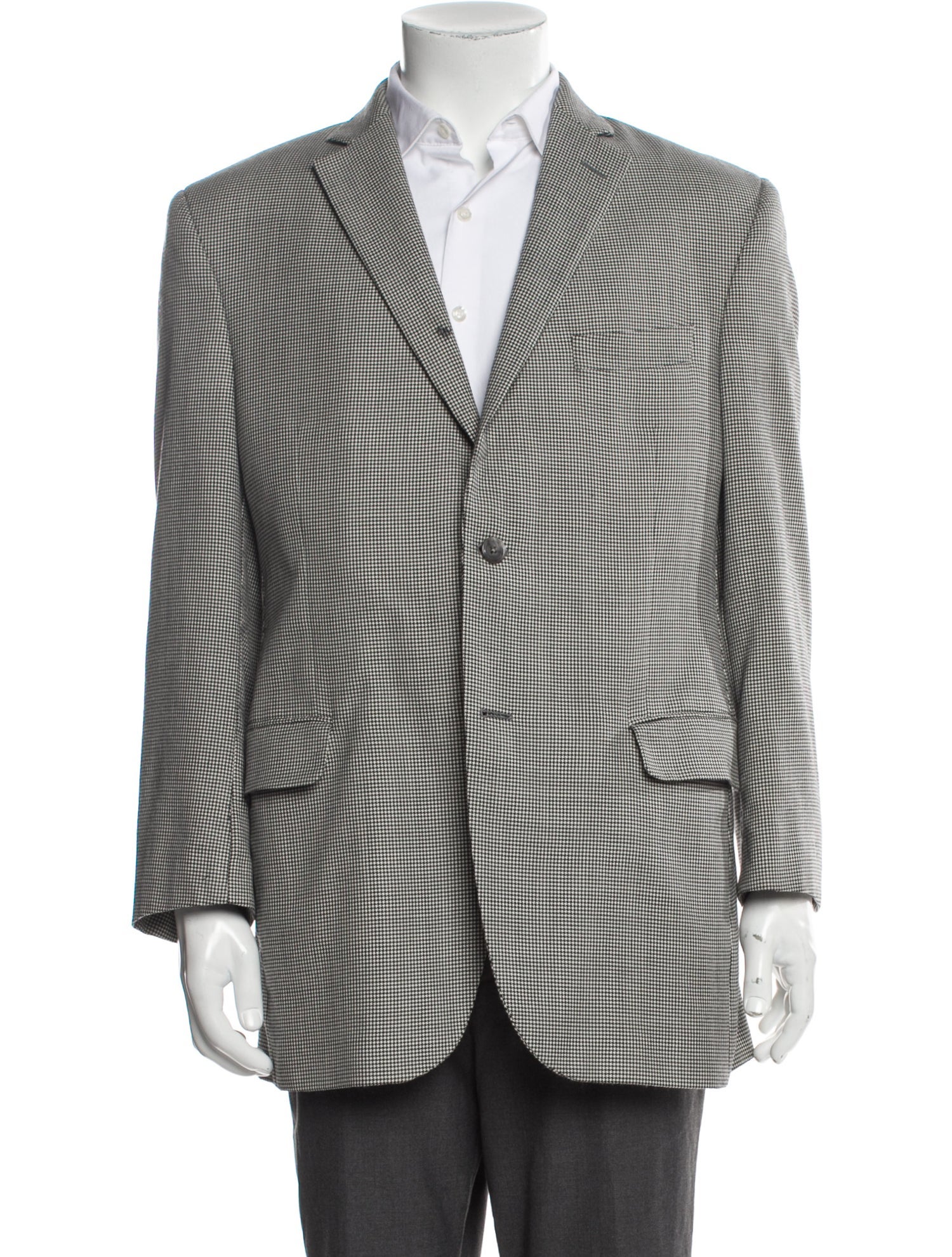 Saks Fifth Avenue Plaid Print Blazer