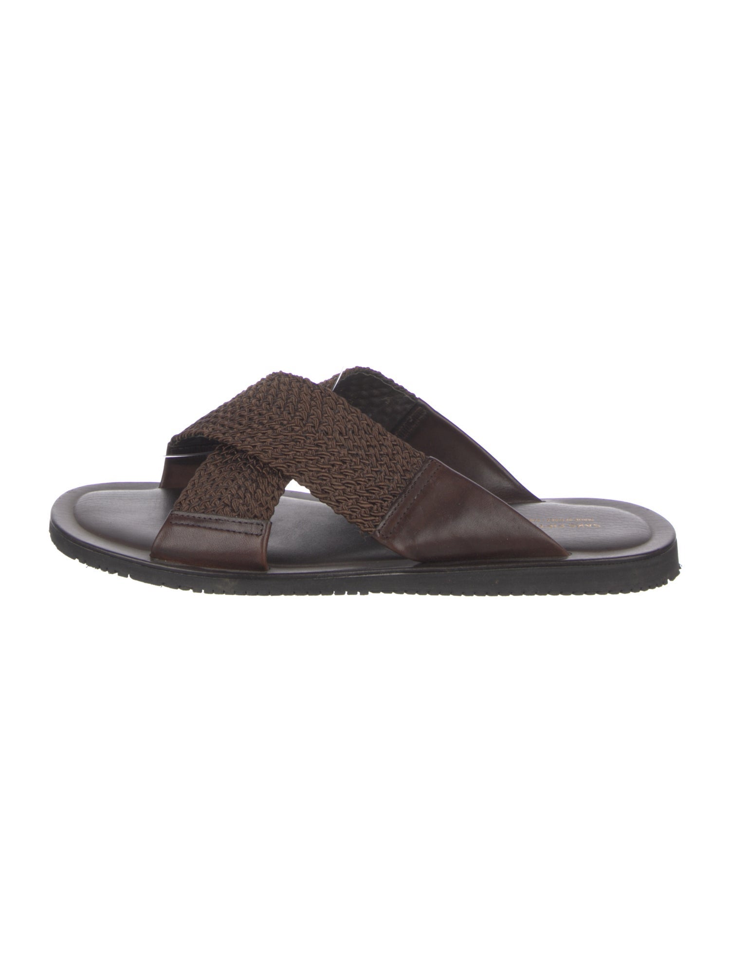 Saks Fifth Avenue Leather Slides
