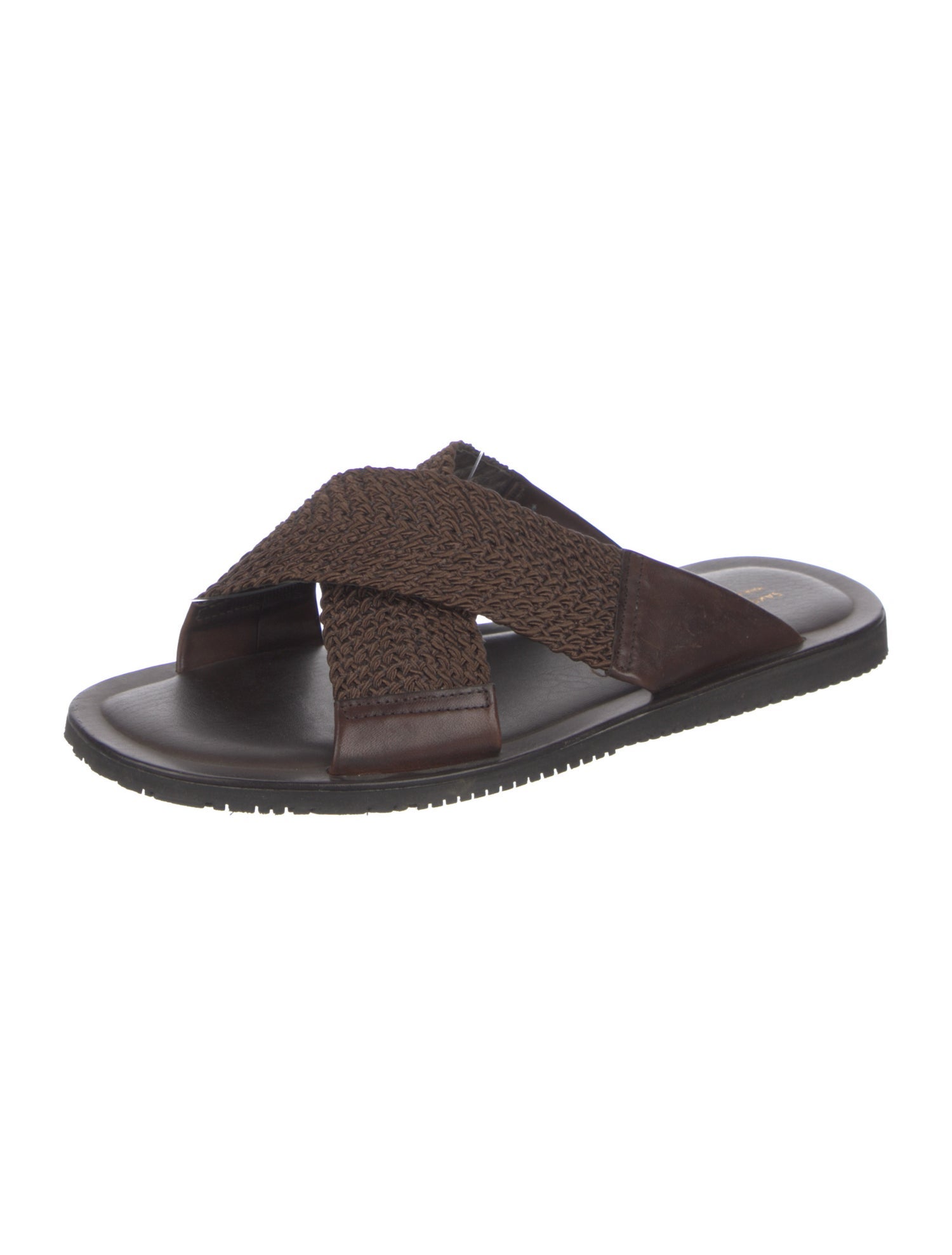 Saks Fifth Avenue Leather Slides