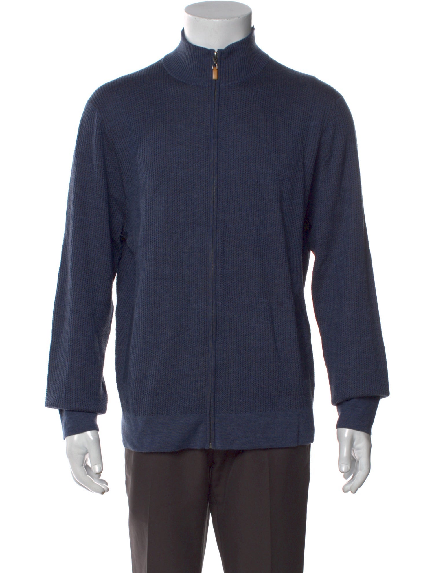 Saks Fifth Avenue Mock Neck Long Sleeve Cardigan