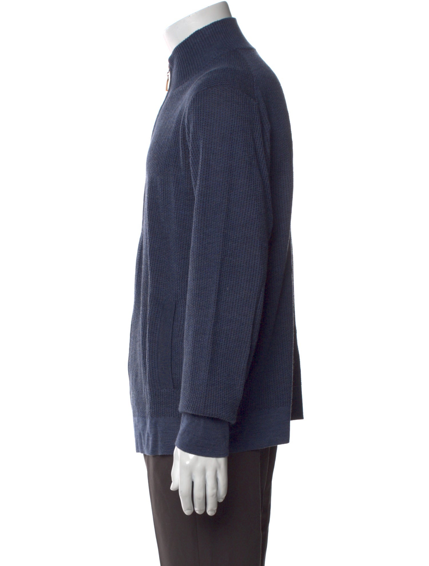 Saks Fifth Avenue Mock Neck Long Sleeve Cardigan