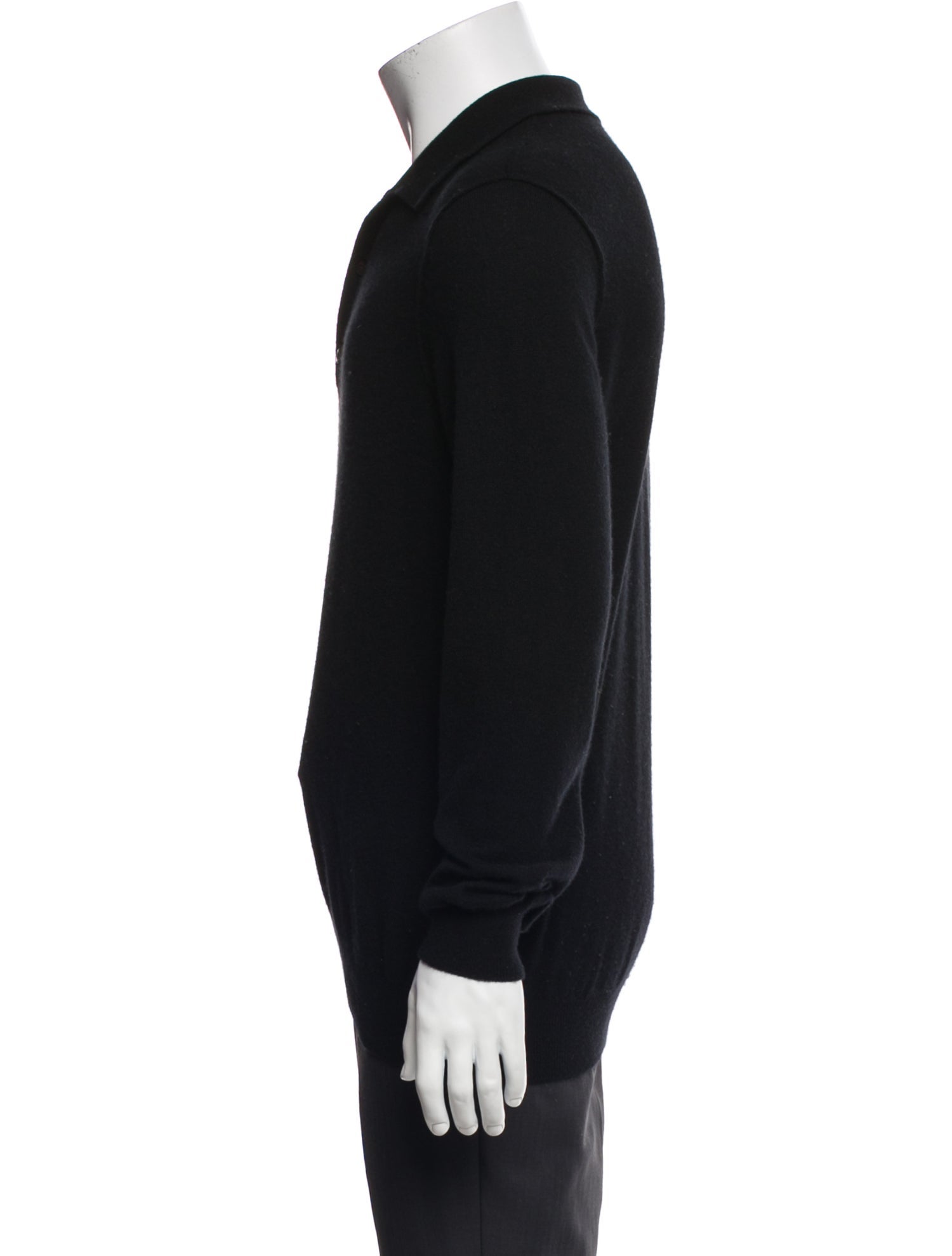 Saks Fifth Avenue Cashmere Collar Polo Sweater