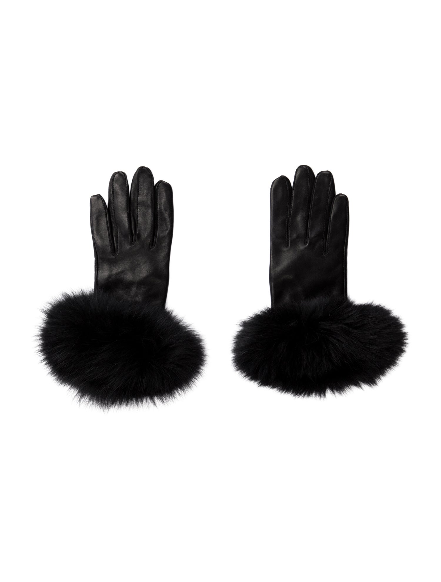 Belle Fare Saks Fifth Avenue Leather Gloves