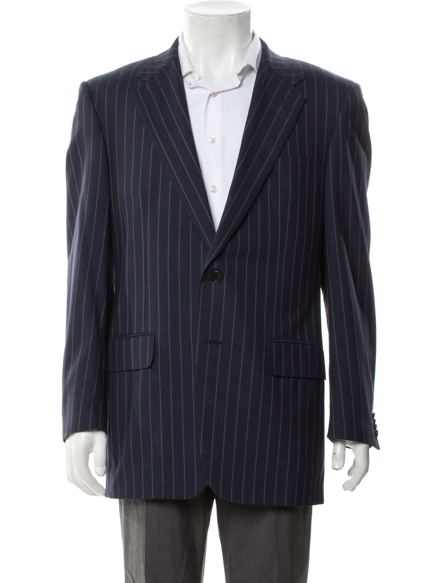 Saks Fifth Avenue Virgin Wool Striped Blazer