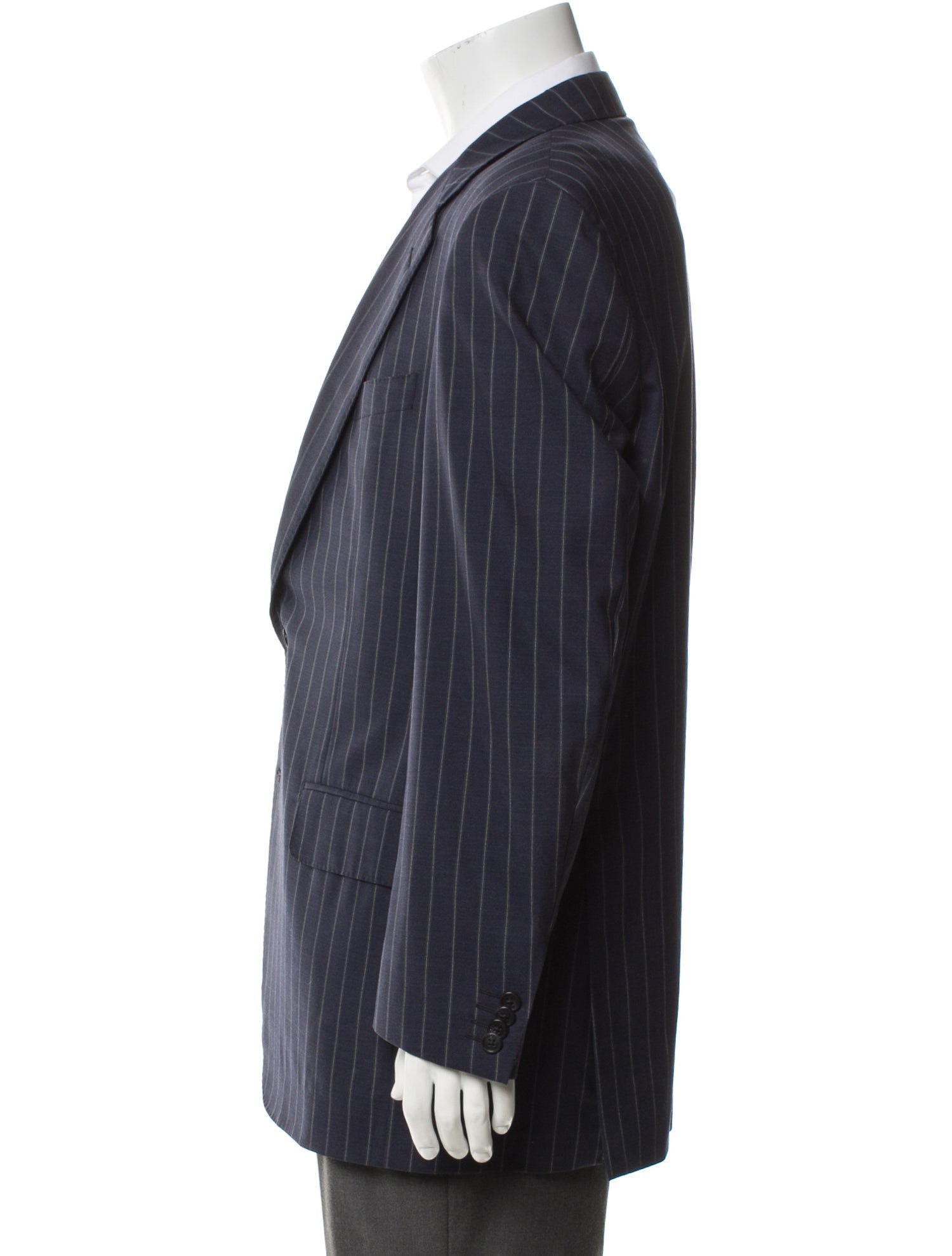 Saks Fifth Avenue Virgin Wool Striped Blazer