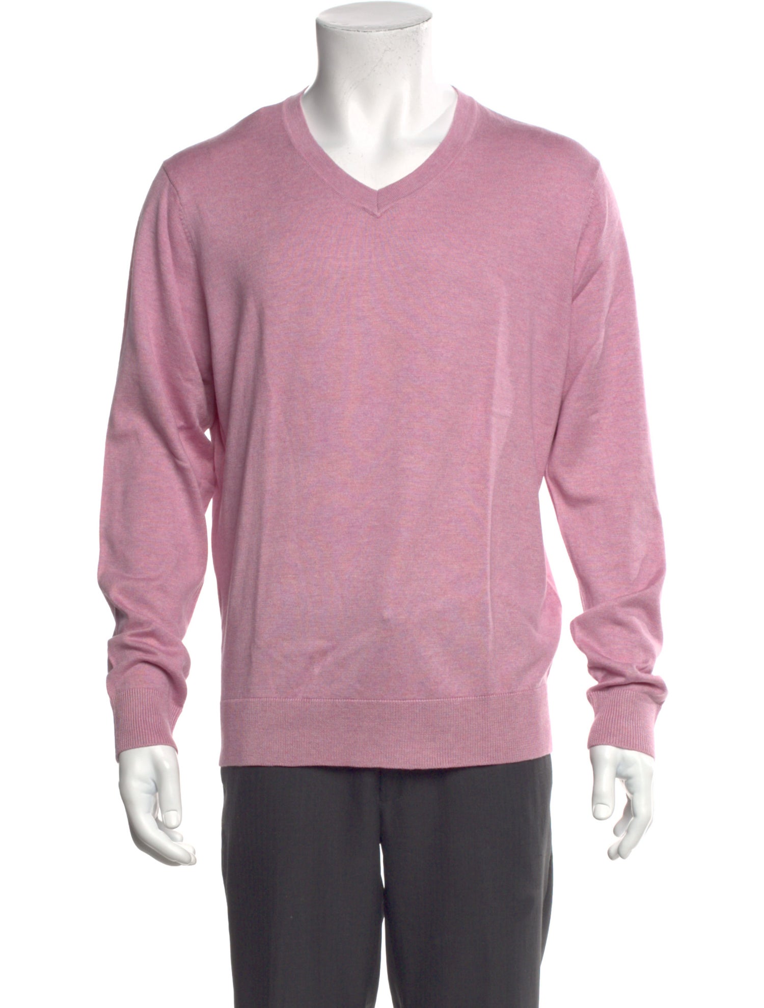 Saks Fifth Avenue Silk V-Neck Pullover