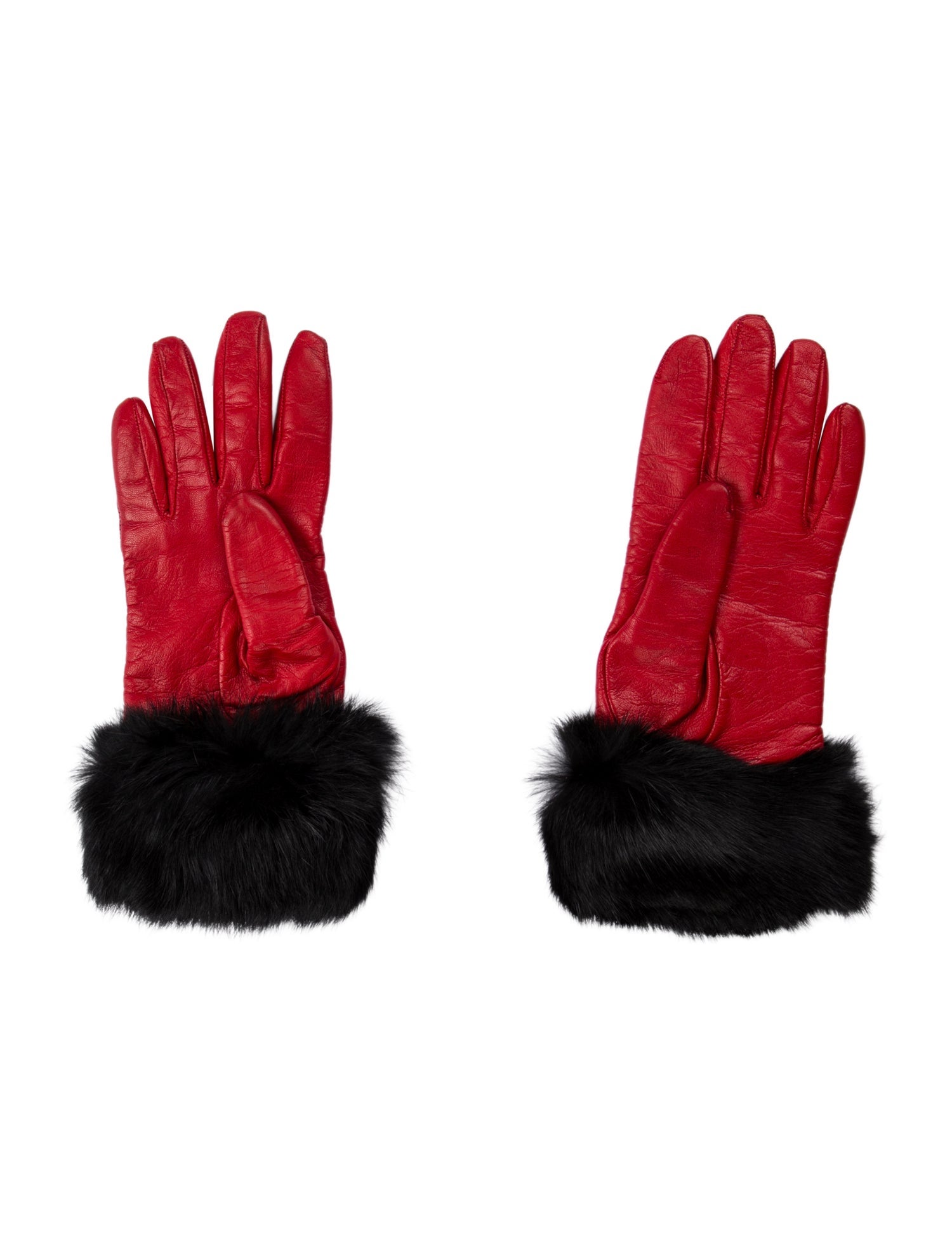 Saks Fifth Avenue Leather Winter Gloves