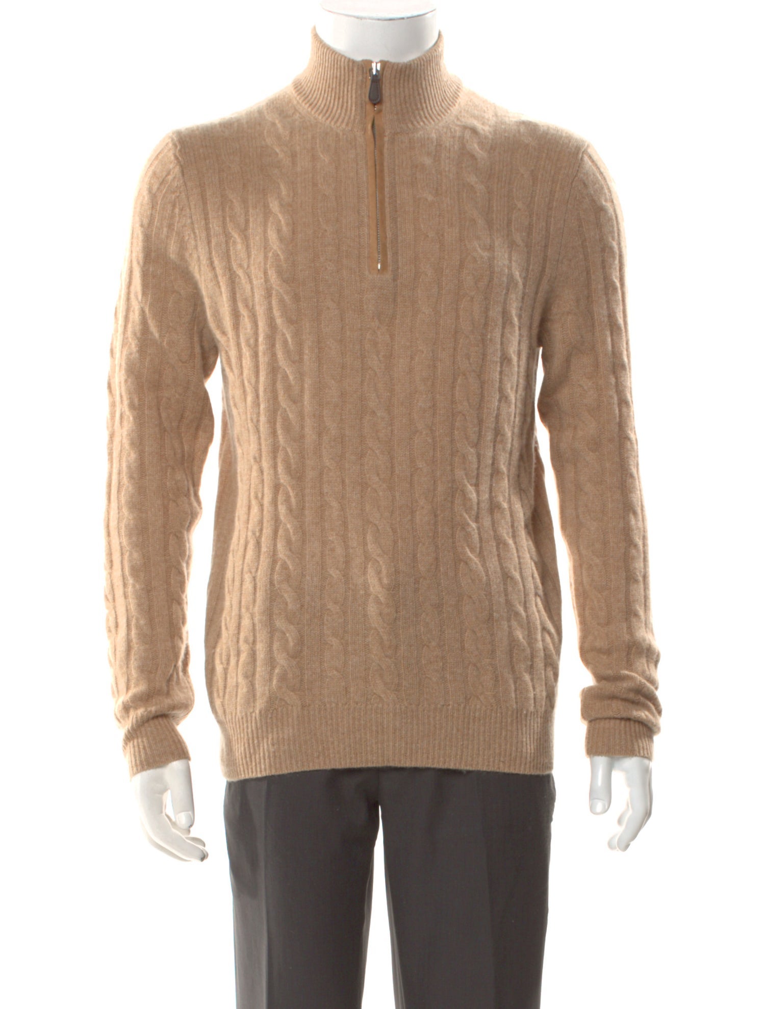 Saks Fifth Avenue Cashmere Mock Neck Polo Sweater
