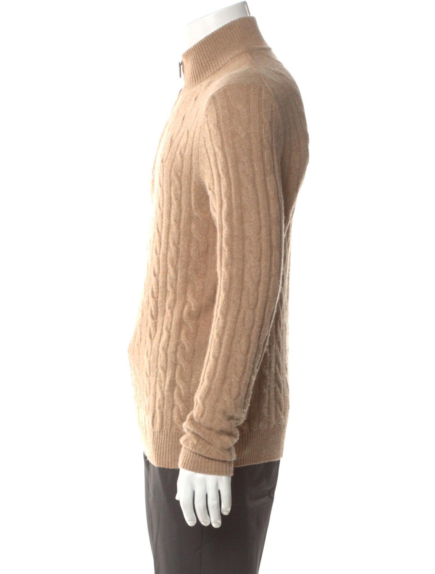 Saks Fifth Avenue Cashmere Mock Neck Polo Sweater
