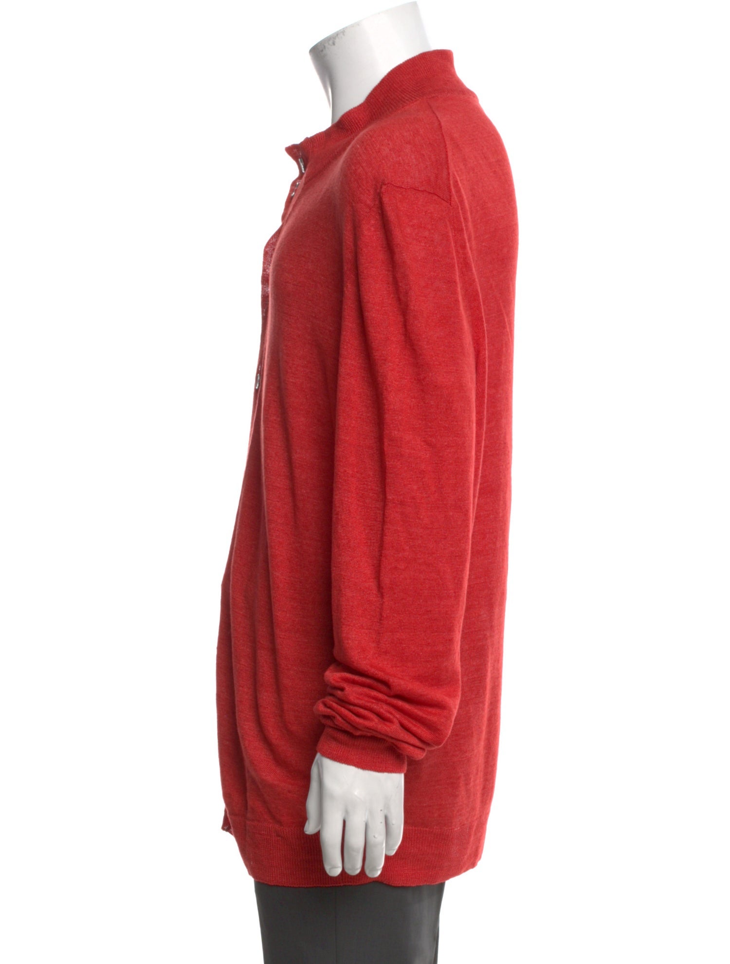Saks Fifth Avenue Linen Crew Neck Cardigan