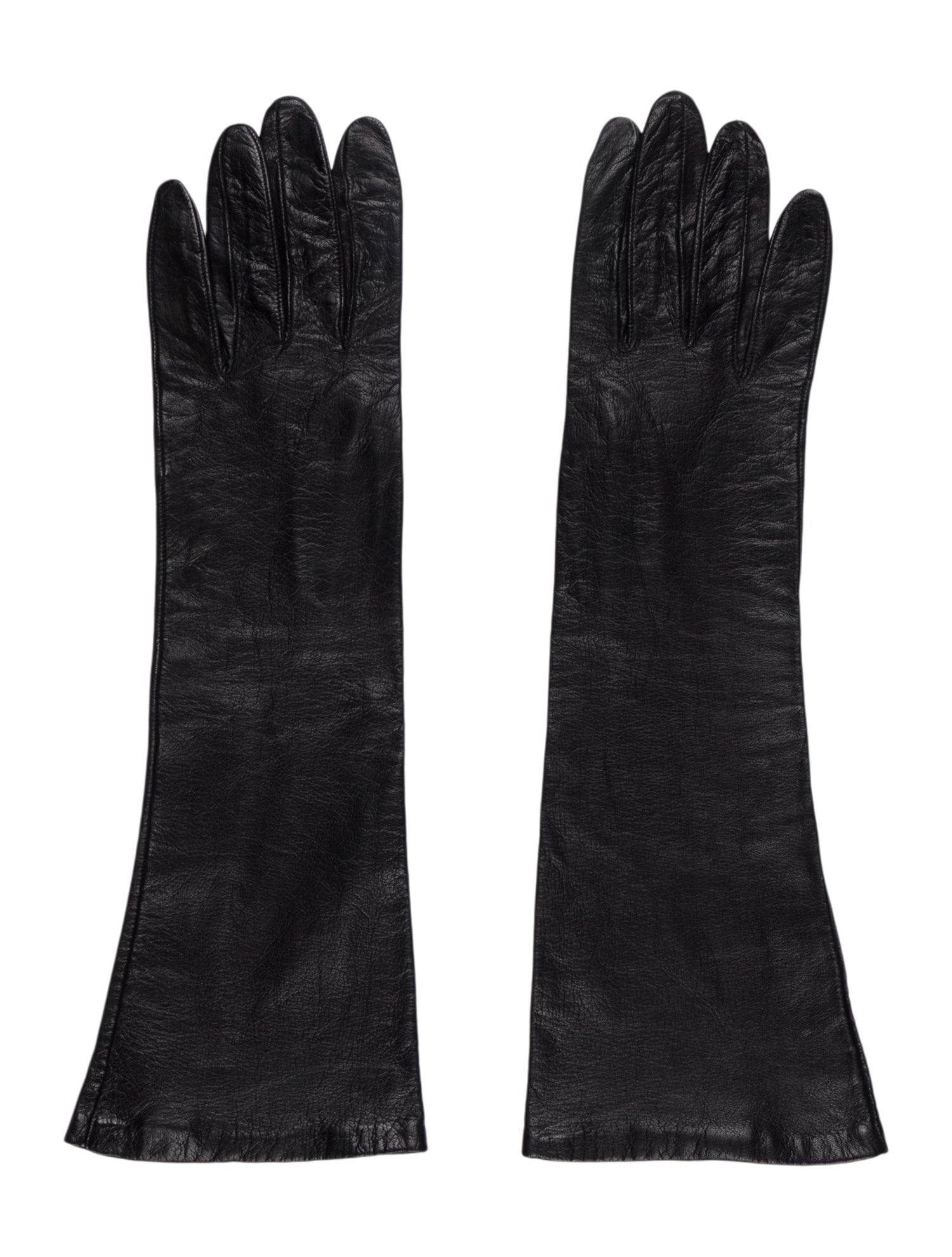 Saks Fifth Avenue Leather Long Gloves