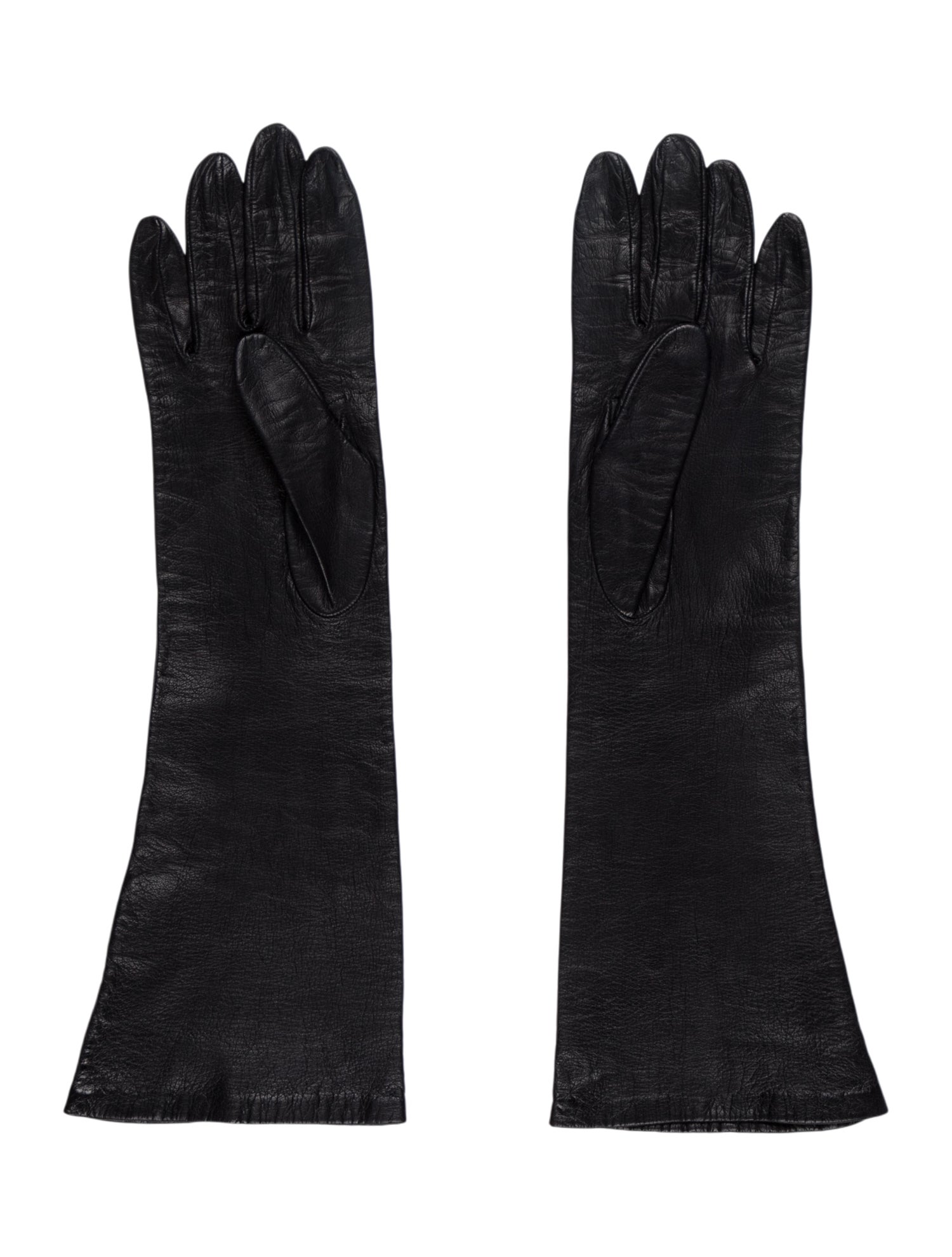 Saks Fifth Avenue Leather Long Gloves