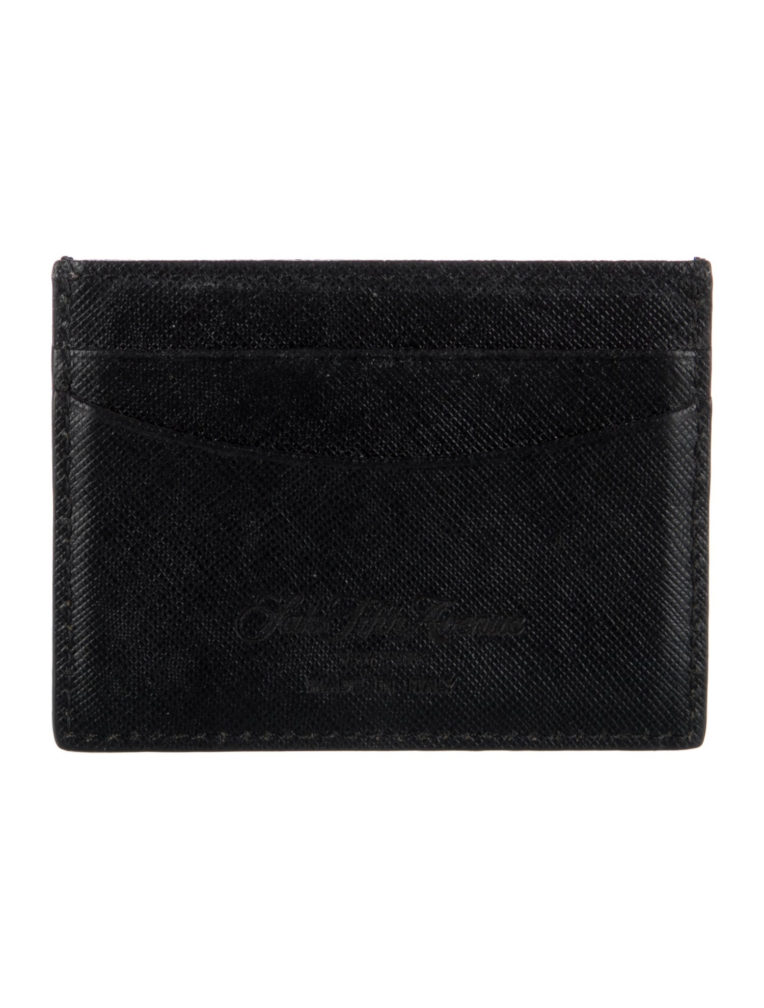 Saks Fifth Avenue Leather Card Holder