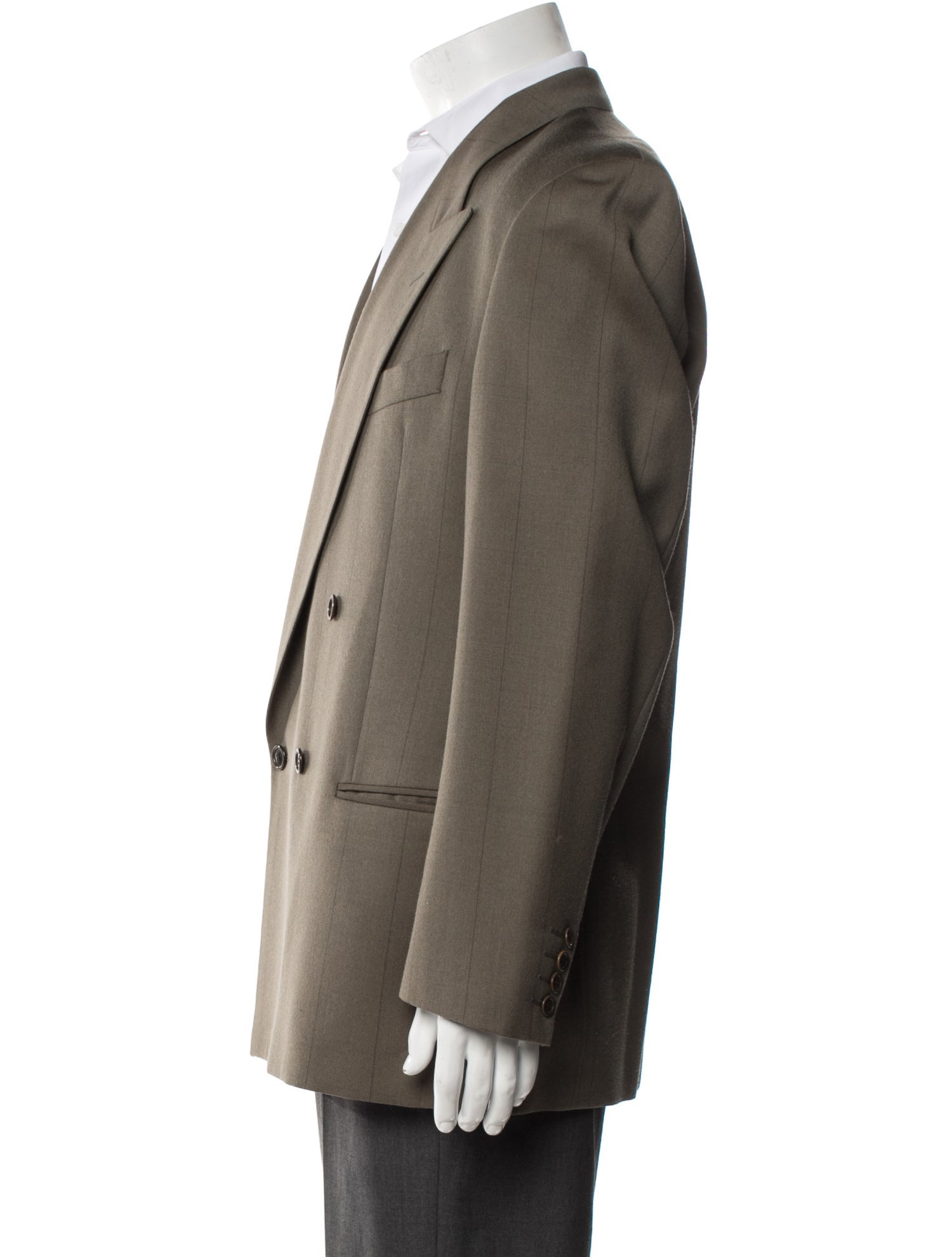 Valentino Virgin Wool Striped Blazer