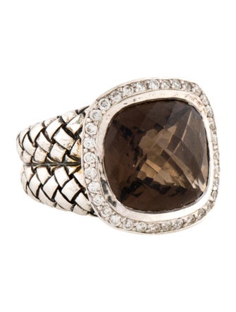 Scott Kay Smoky Quartz & Diamond Dome Ring