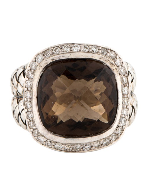 Scott Kay Smoky Quartz & Diamond Dome Ring