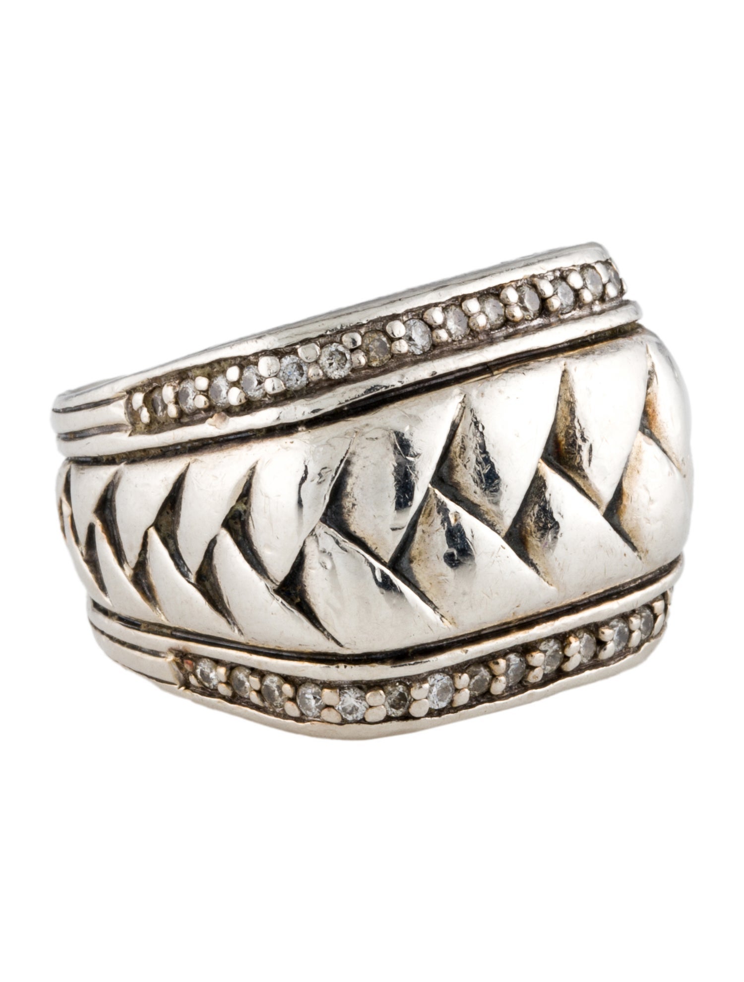 Scott Kay Diamond Woven Band Ring