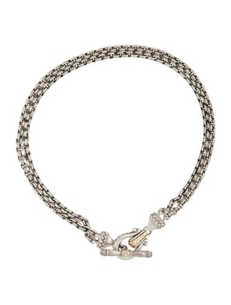 Scott Kay Two-Tone Double Chain Toggle Necklace